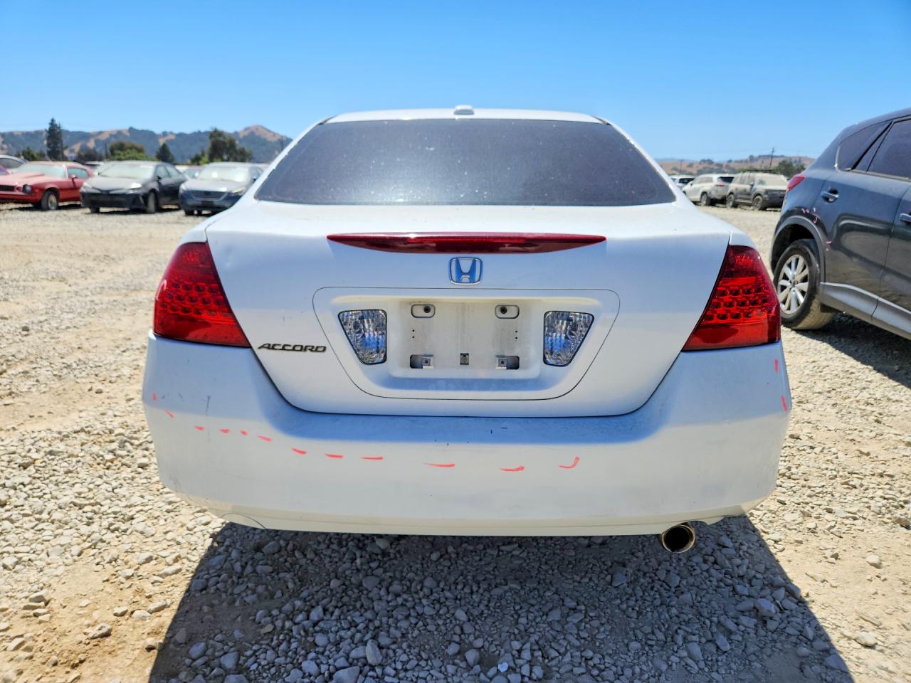 2006 Honda Accord Ex White vin: 1HGCM56756A125440