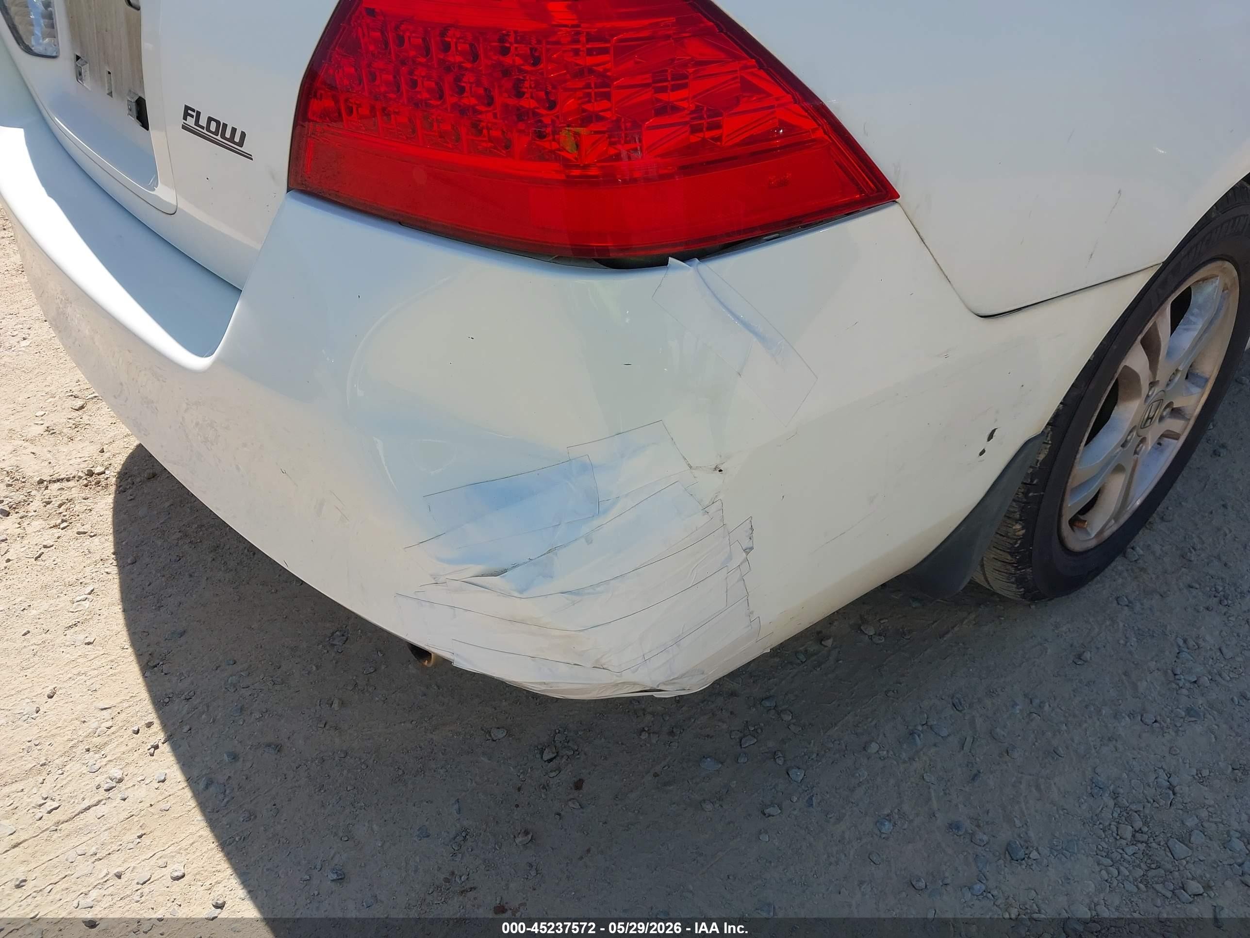 2006 Honda Accord 2.4 Ex White vin: 1HGCM56756A150869