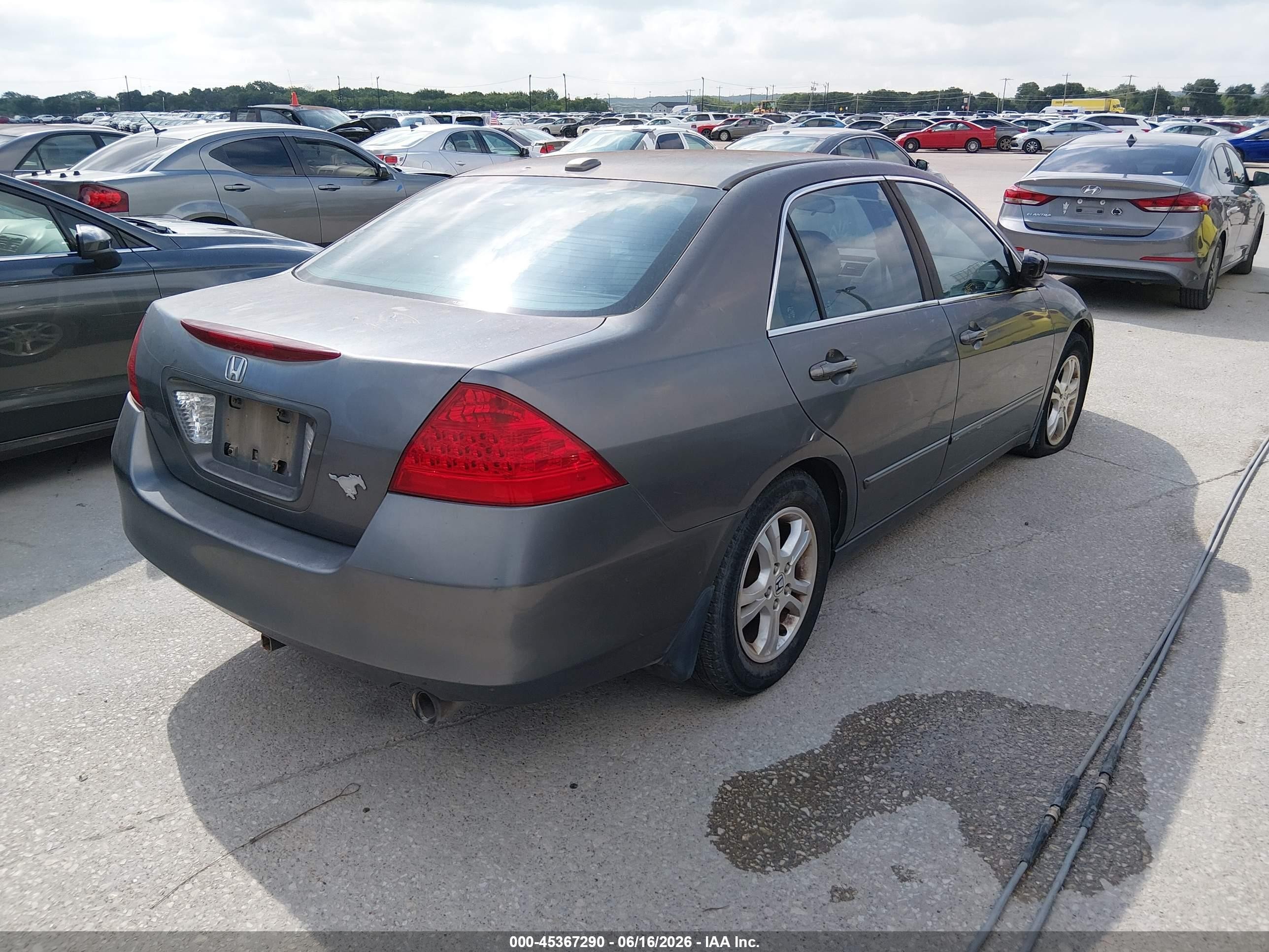 2006 Honda Accord 2.4 Ex Gray vin: 1HGCM56756A165873