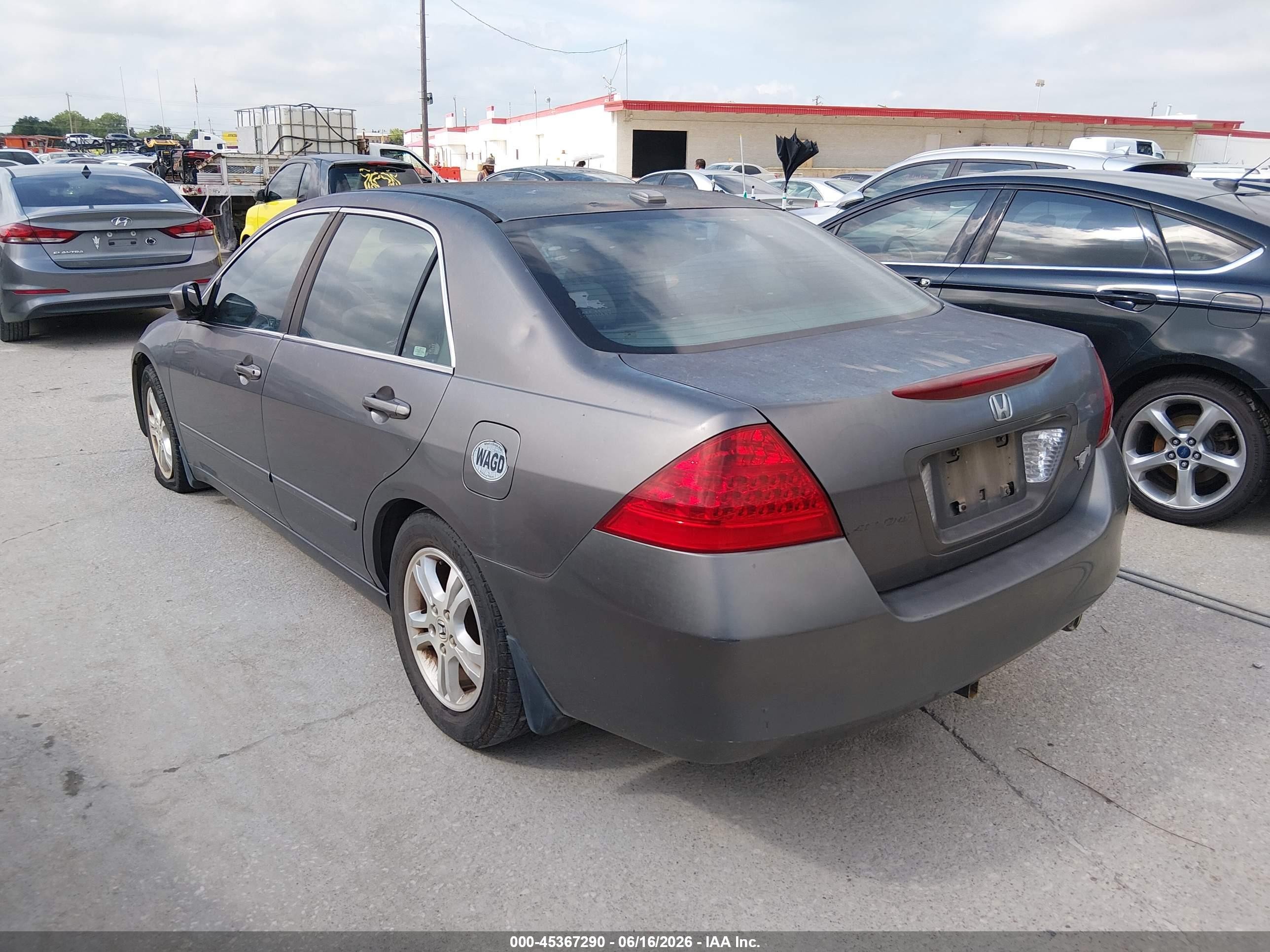 2006 Honda Accord 2.4 Ex Gray vin: 1HGCM56756A165873
