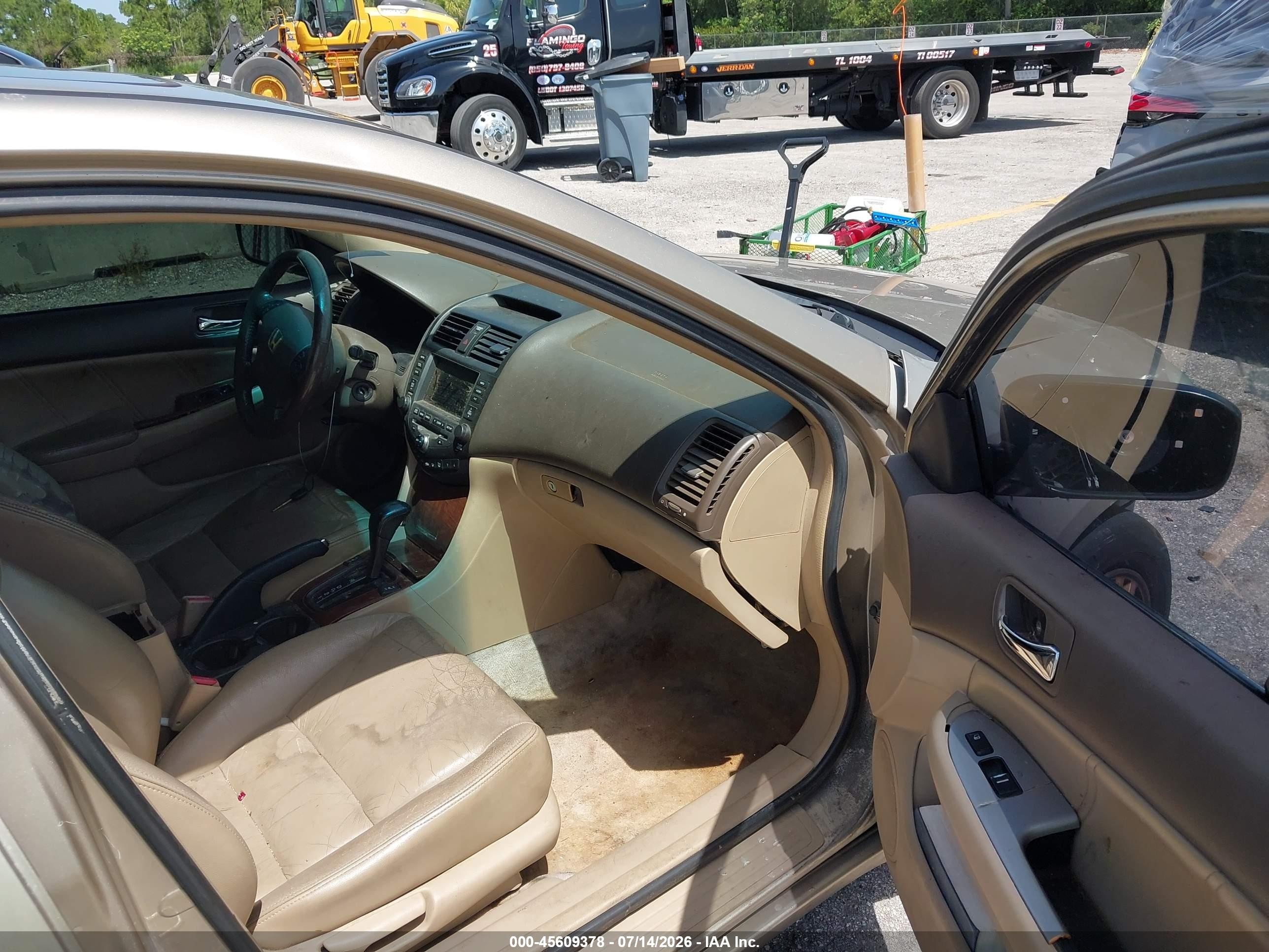 2006 Honda Accord 2.4 Ex Желто-коричневый vin: 1HGCM56756A167686