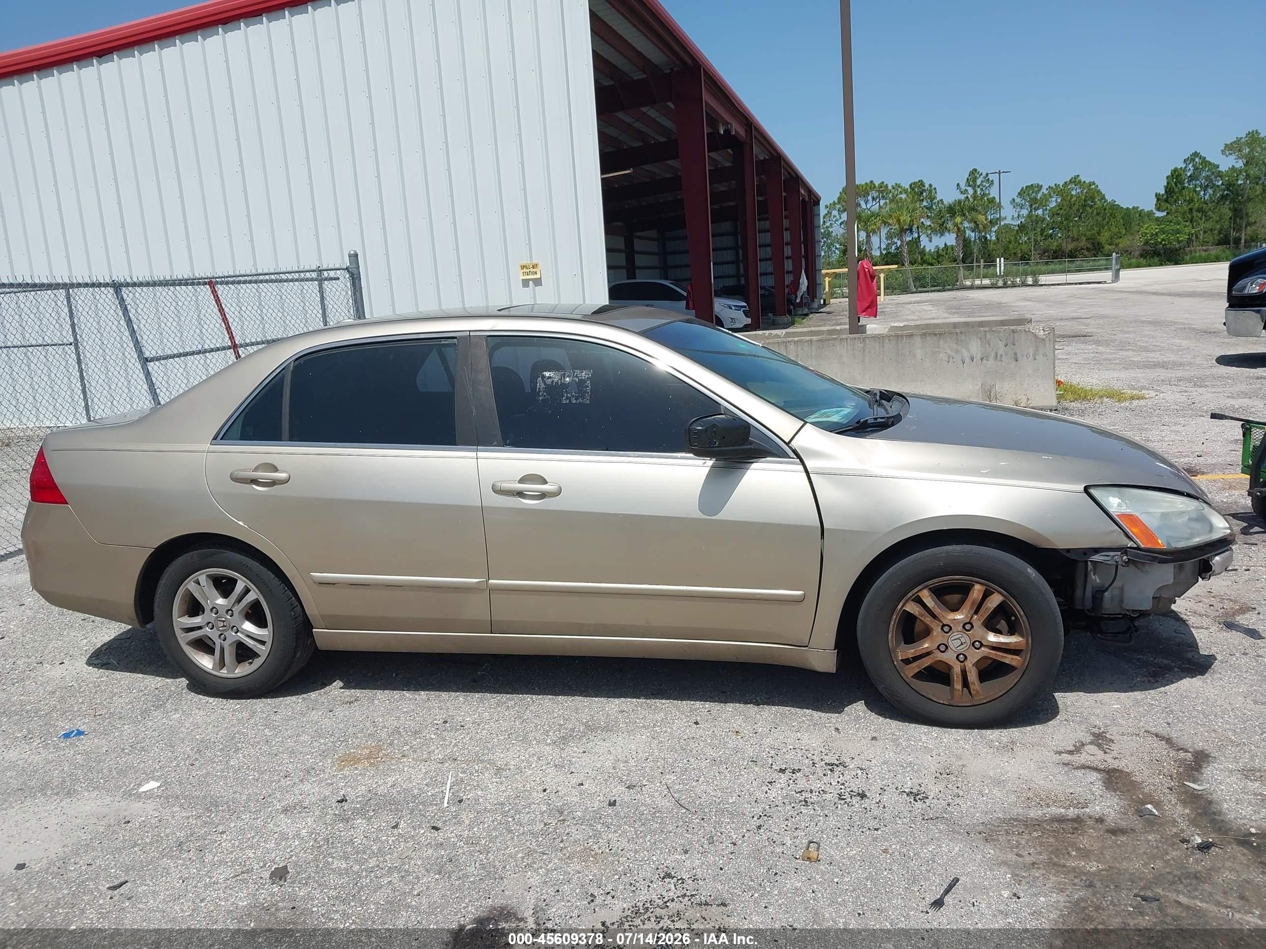 2006 Honda Accord 2.4 Ex Желто-коричневый vin: 1HGCM56756A167686