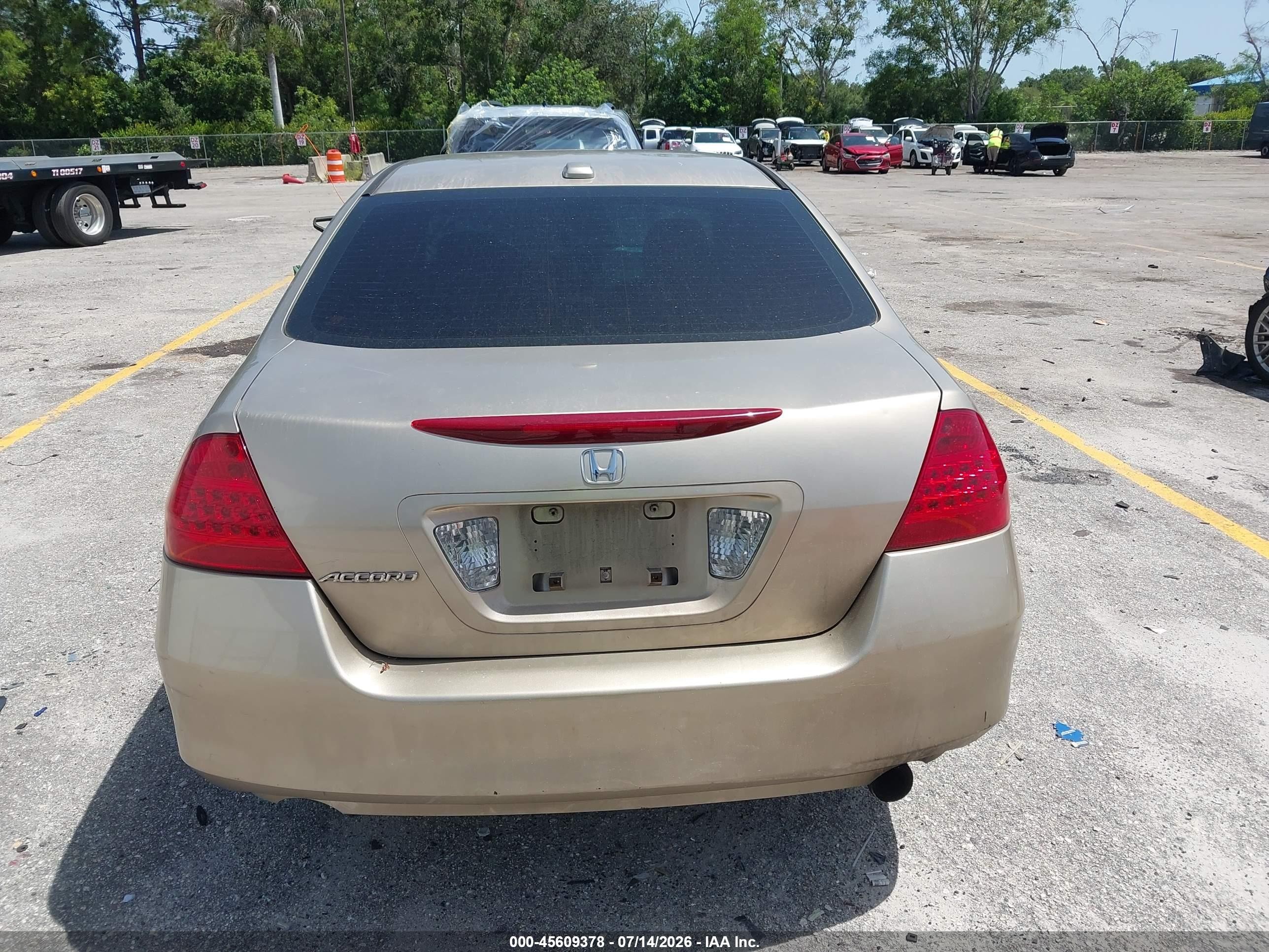 2006 Honda Accord 2.4 Ex Желто-коричневый vin: 1HGCM56756A167686