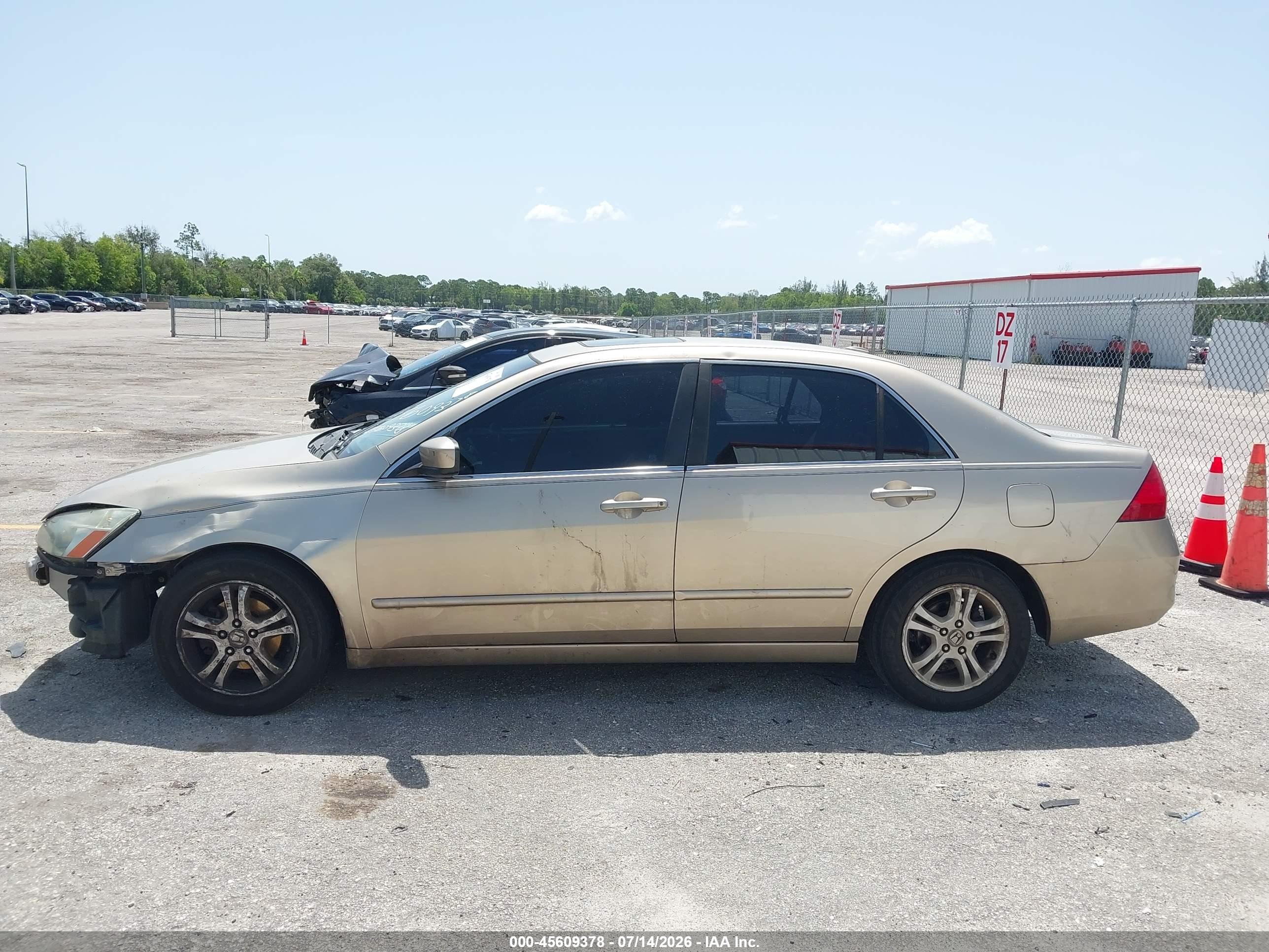 2006 Honda Accord 2.4 Ex Желто-коричневый vin: 1HGCM56756A167686