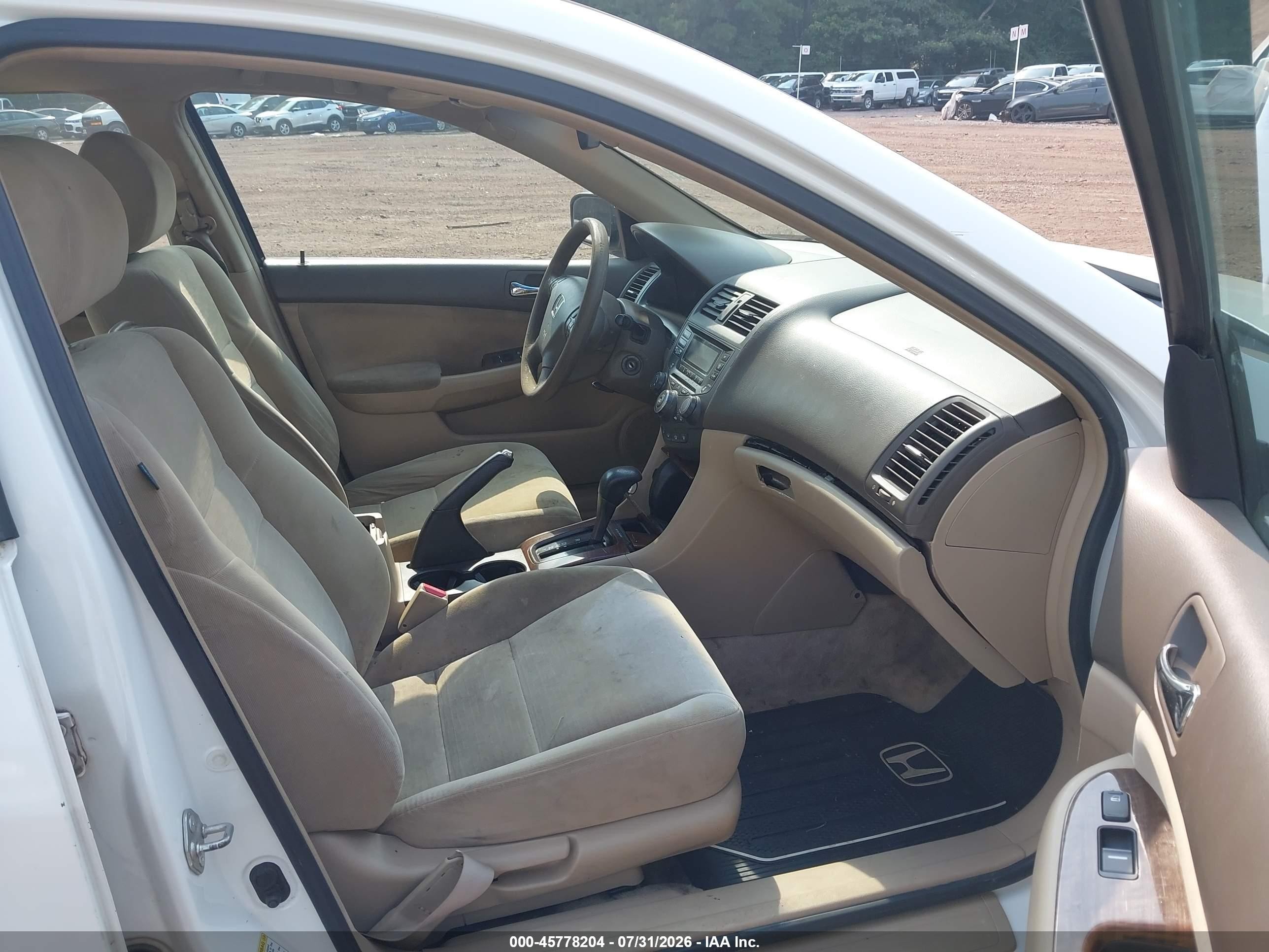 2006 Honda Accord 2.4 Ex White vin: 1HGCM56756A178994