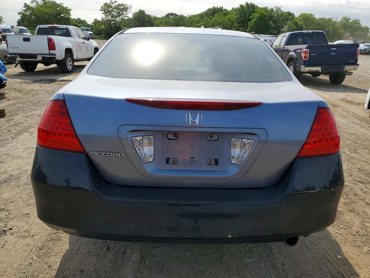 2007 Honda Accord Blue vin: 1HGCM56757A006353