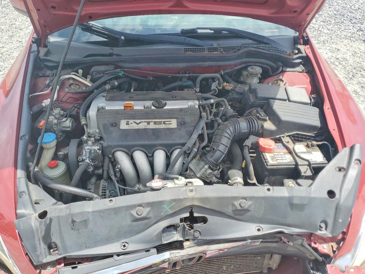 2007 Honda Accord Red vin: 1HGCM56757A006949