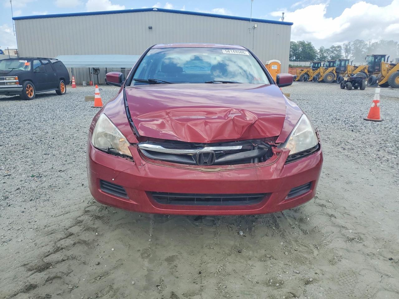 2007 Honda Accord Red vin: 1HGCM56757A006949
