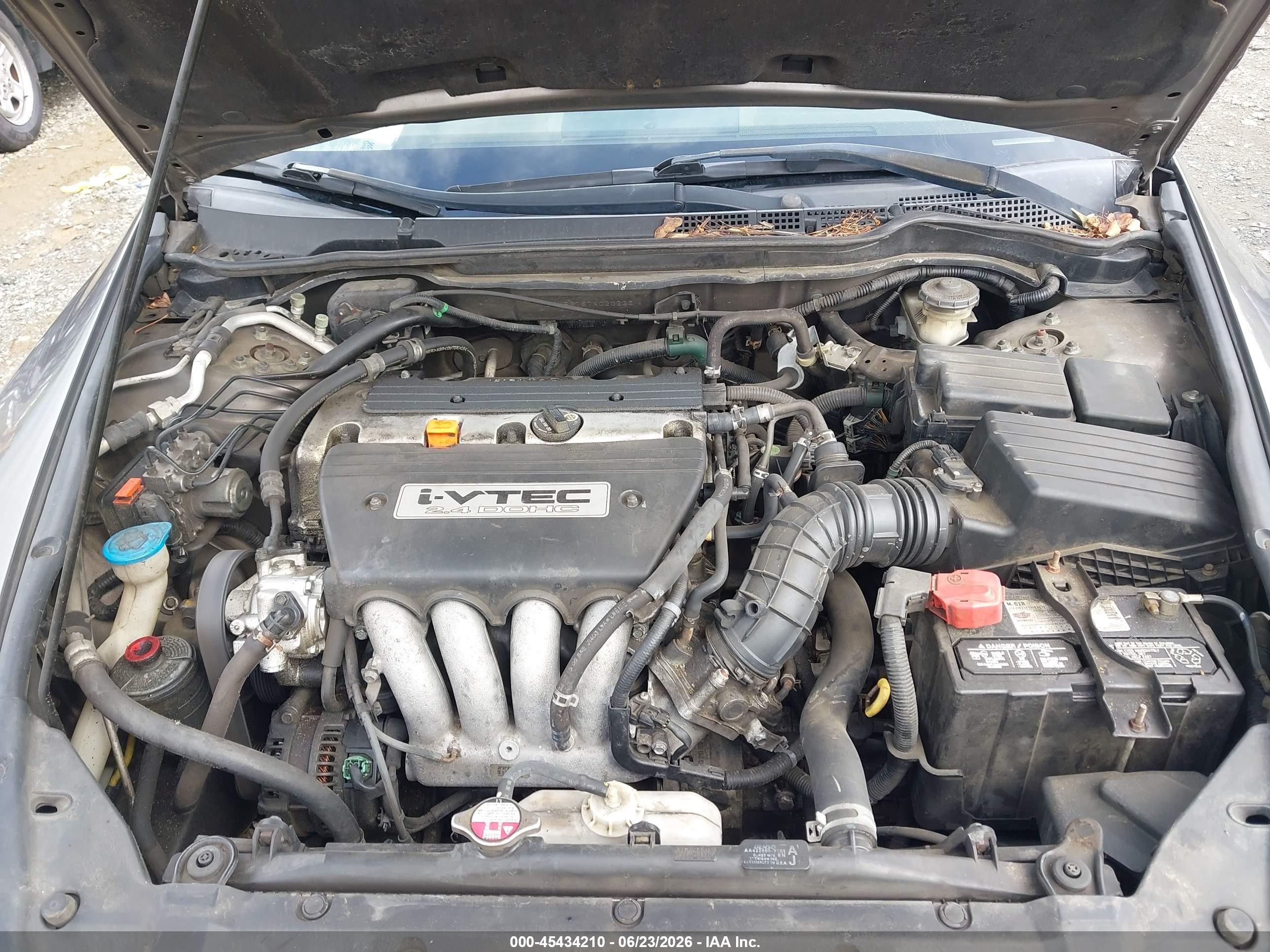2007 Honda Accord 2.4 Ex Gray vin: 1HGCM56757A020236