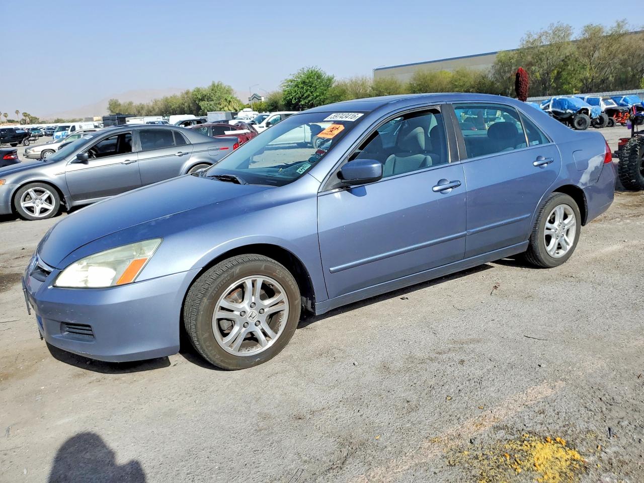 2007 Honda Accord Blue vin: 1HGCM56757A097771