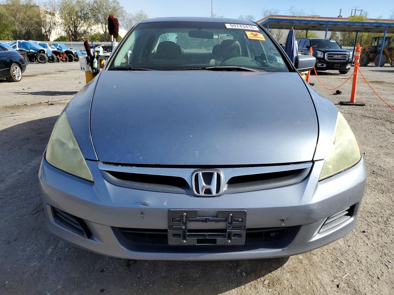 2007 Honda Accord Blue vin: 1HGCM56757A097771