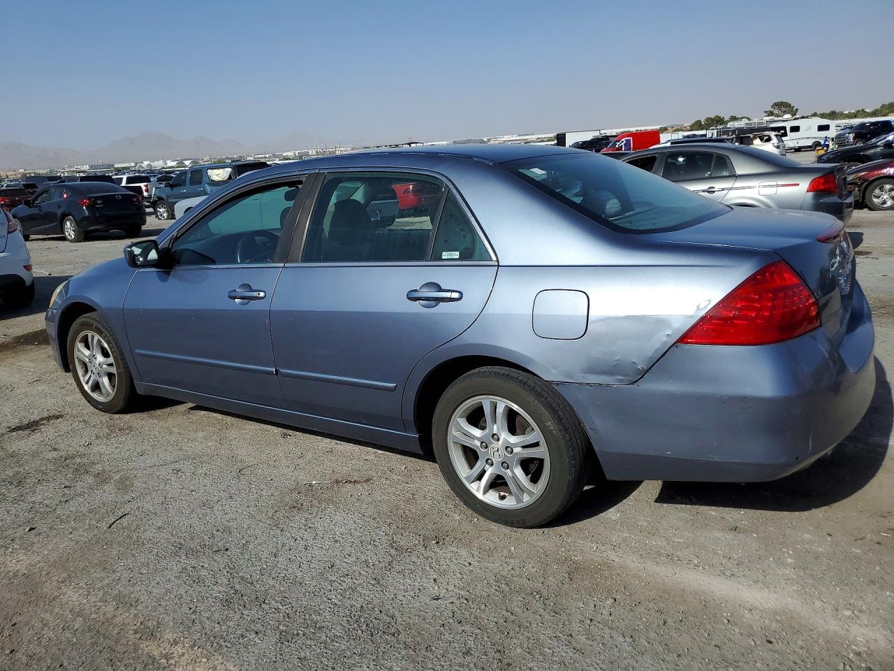 2007 Honda Accord Blue vin: 1HGCM56757A097771