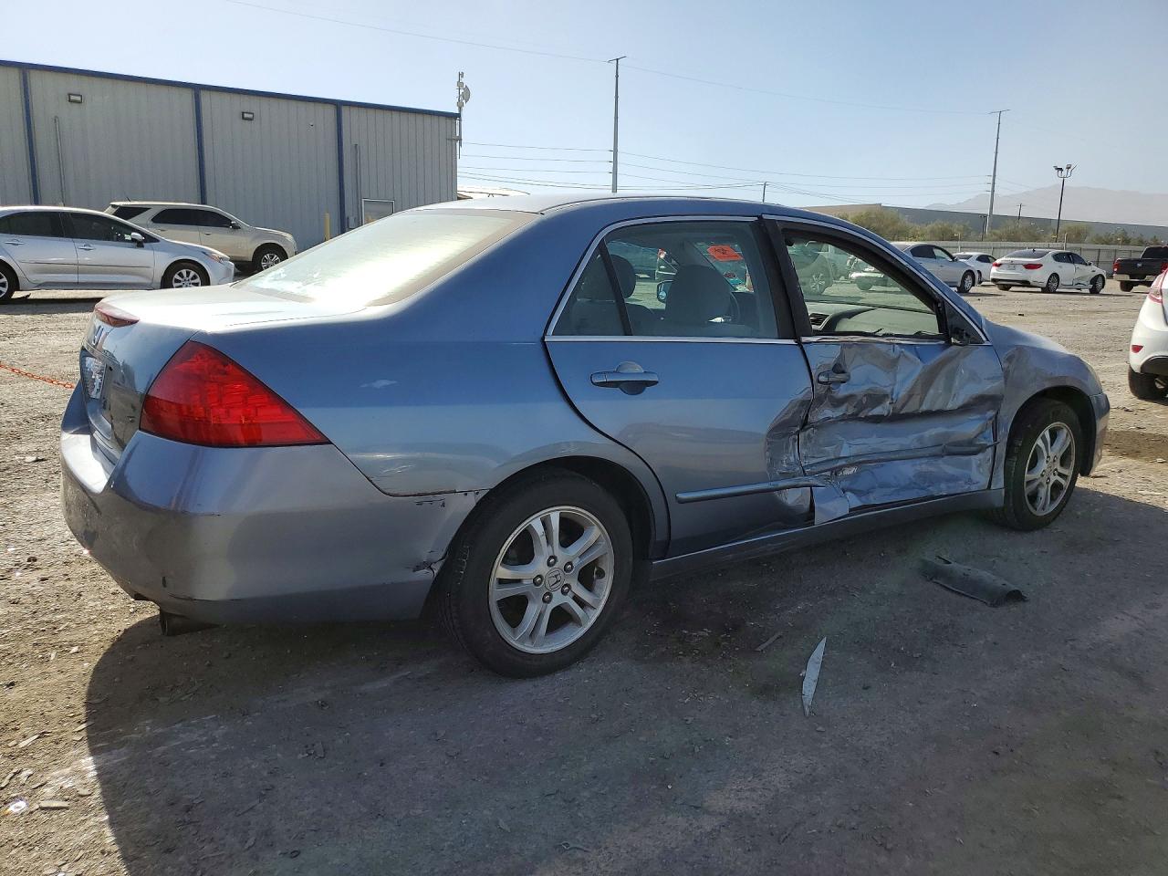 2007 Honda Accord Blue vin: 1HGCM56757A097771