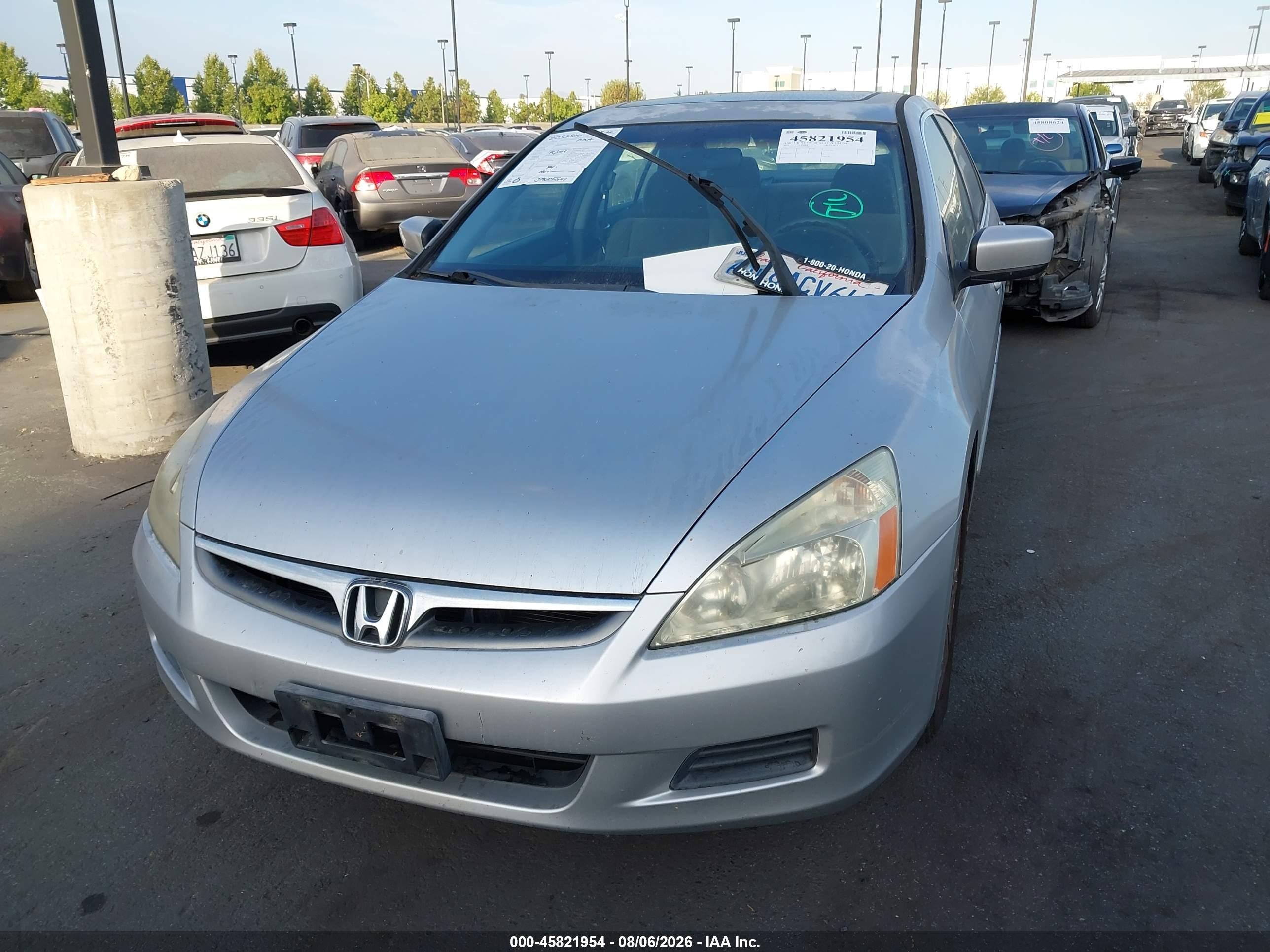 2007 Honda Accord 2.4 Ex Silver vin: 1HGCM56757A117310