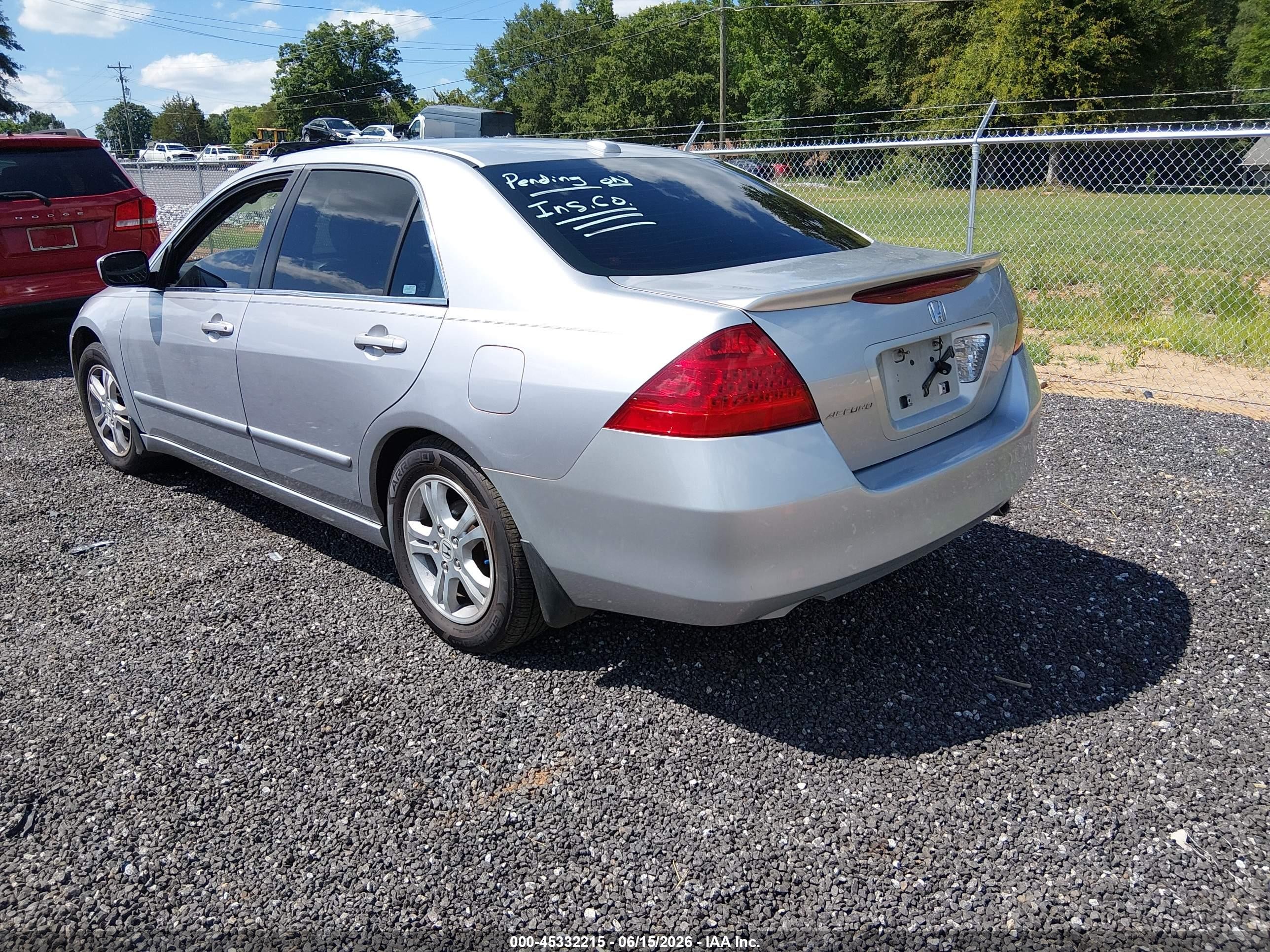 2007 Honda Accord 2.4 Ex Серебряный vin: 1HGCM56757A175627