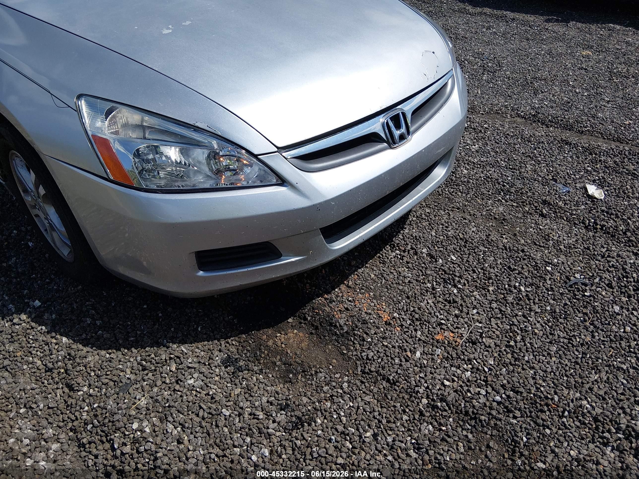 2007 Honda Accord 2.4 Ex Серебряный vin: 1HGCM56757A175627