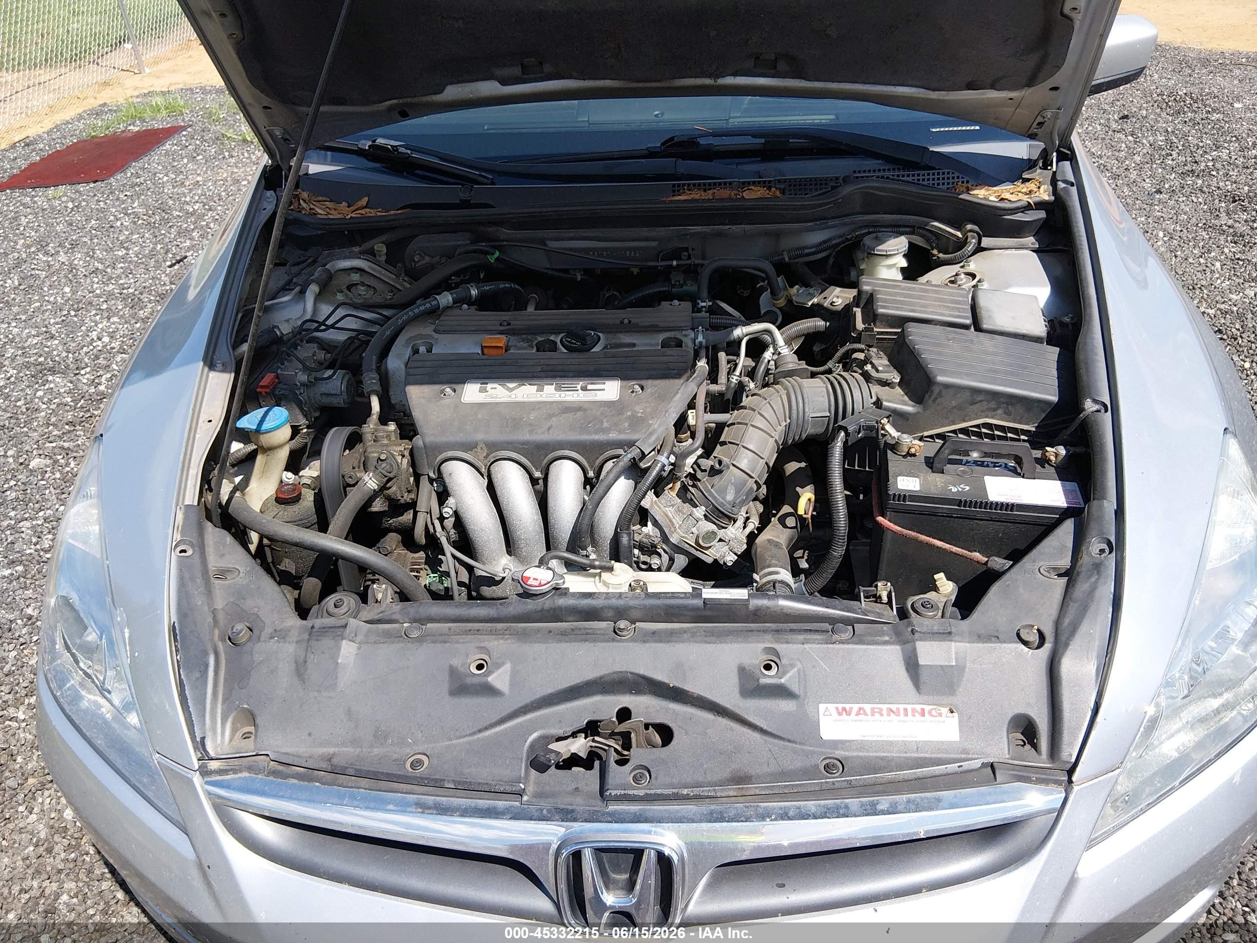 2007 Honda Accord 2.4 Ex Серебряный vin: 1HGCM56757A175627