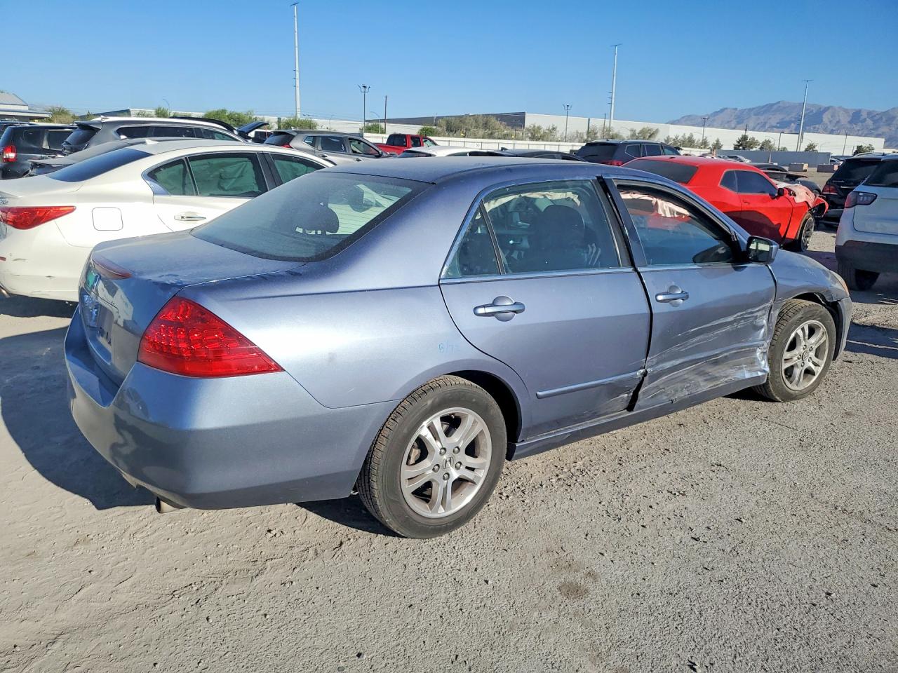 2007 Honda Accord Gray vin: 1HGCM56757A185347