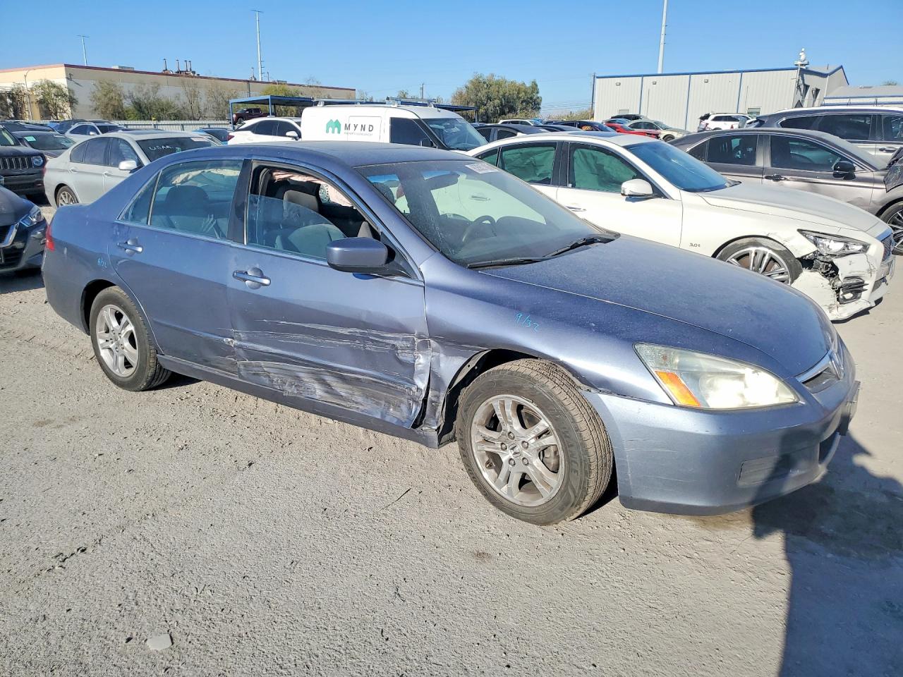 2007 Honda Accord Gray vin: 1HGCM56757A185347