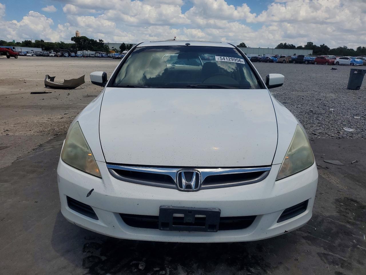 2007 Honda Accord Ex White vin: 1HGCM56757A215382