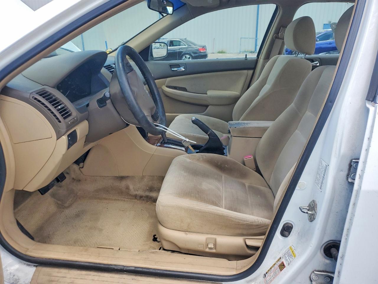 2007 Honda Accord Ex White vin: 1HGCM56757A215382