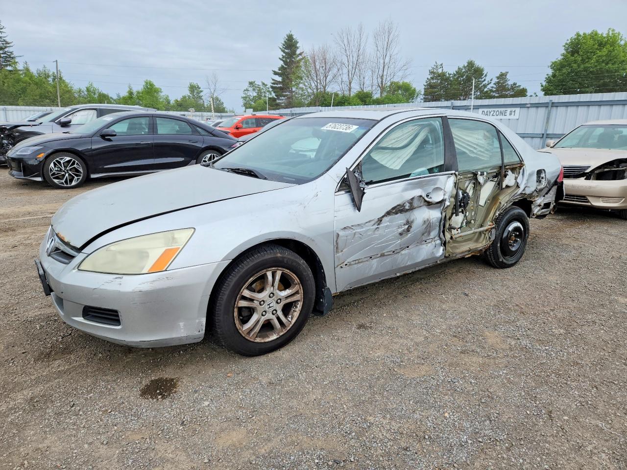 2007 Honda Accord Ex Silver vin: 1HGCM56757A807722