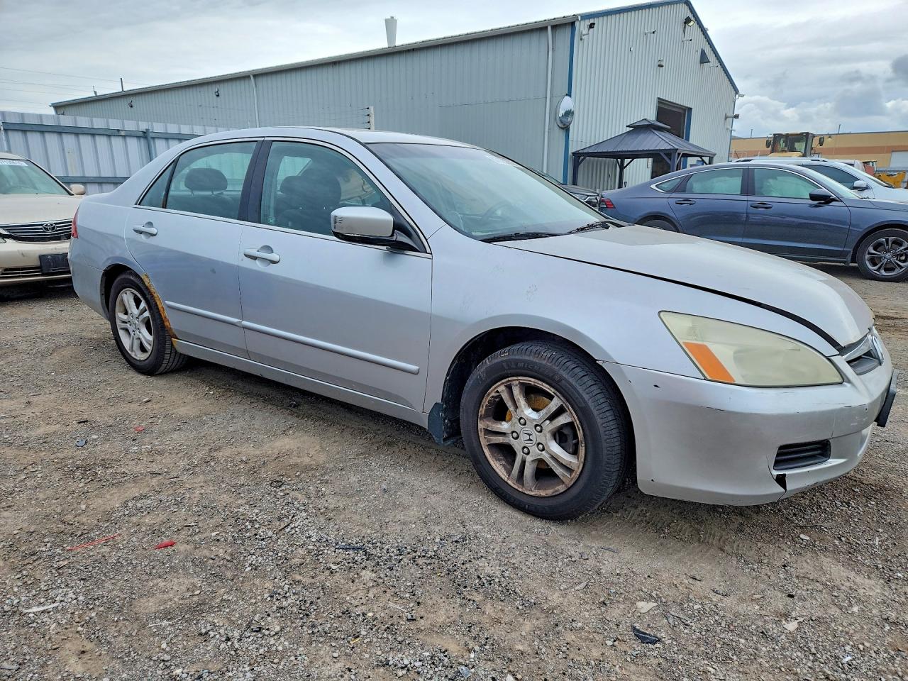 2007 Honda Accord Ex Silver vin: 1HGCM56757A807722