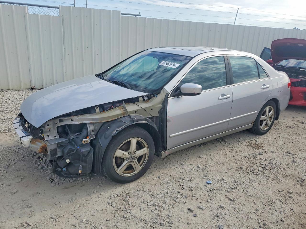2004 Honda Accord Ex Silver vin: 1HGCM56764A073085