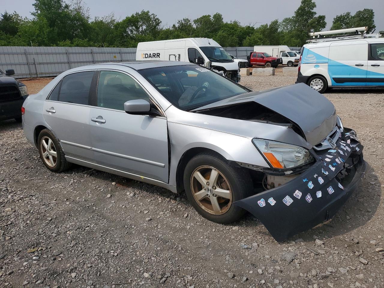 2004 Honda Accord Ex Silver vin: 1HGCM56764A124830