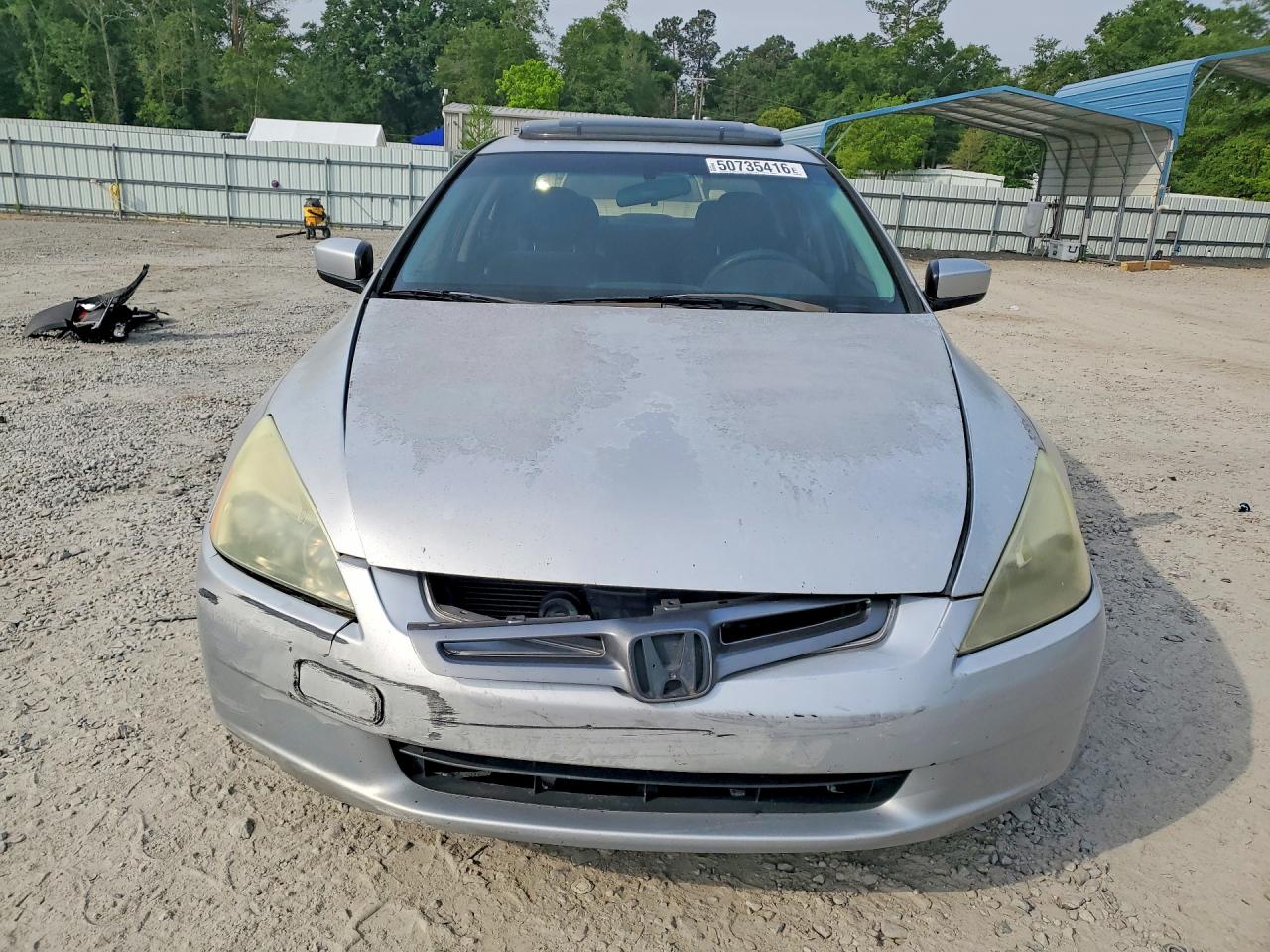 2005 Honda Accord Silver vin: 1HGCM56765A023594