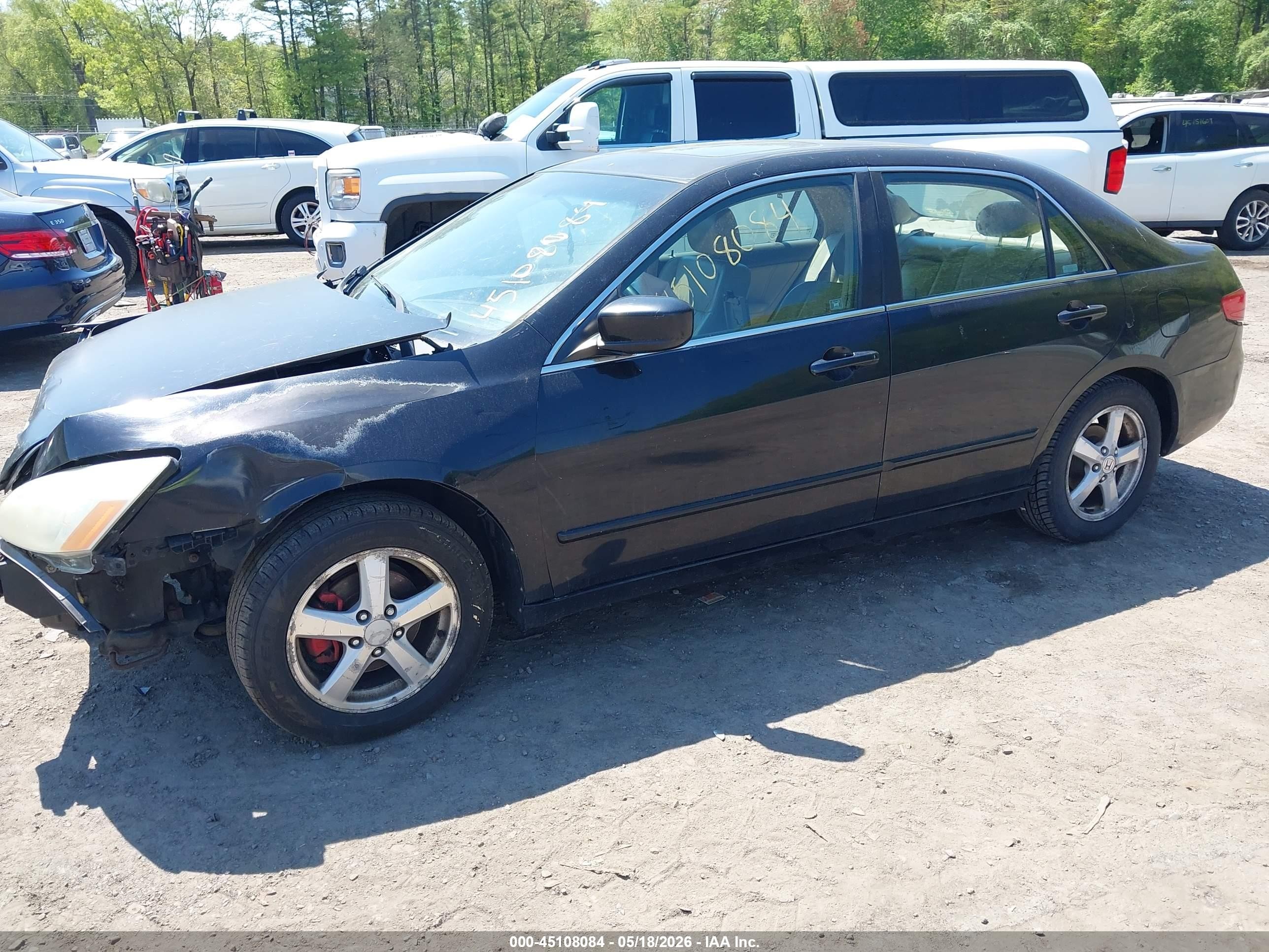 2005 Honda Accord 2.4 Ex Black vin: 1HGCM56765A041903
