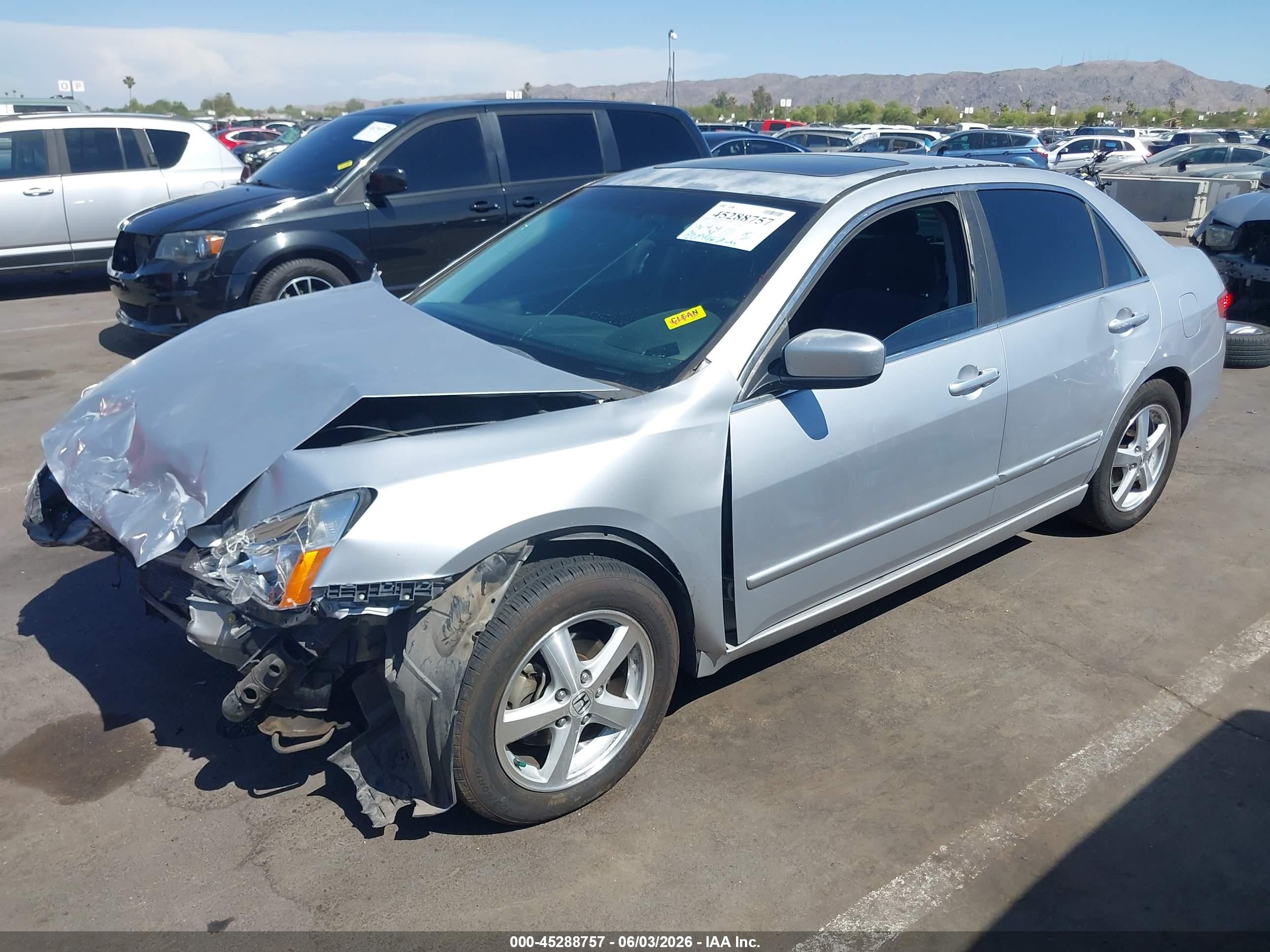 2005 Honda Accord 2.4 Ex Silver vin: 1HGCM56765A167131