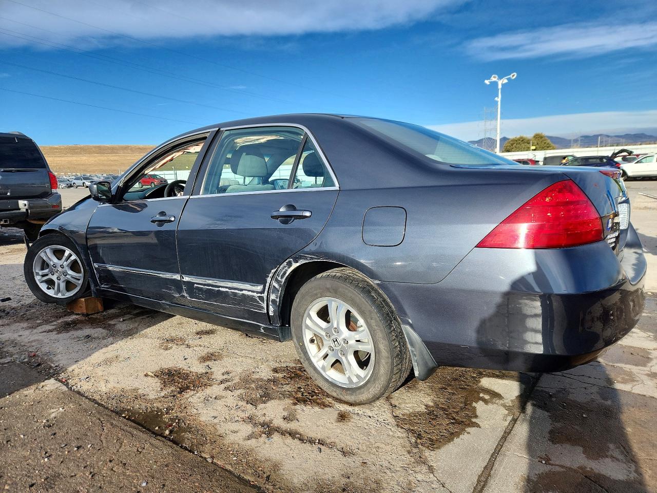 2006 Honda Accord Ex Blue vin: 1HGCM56766A005498