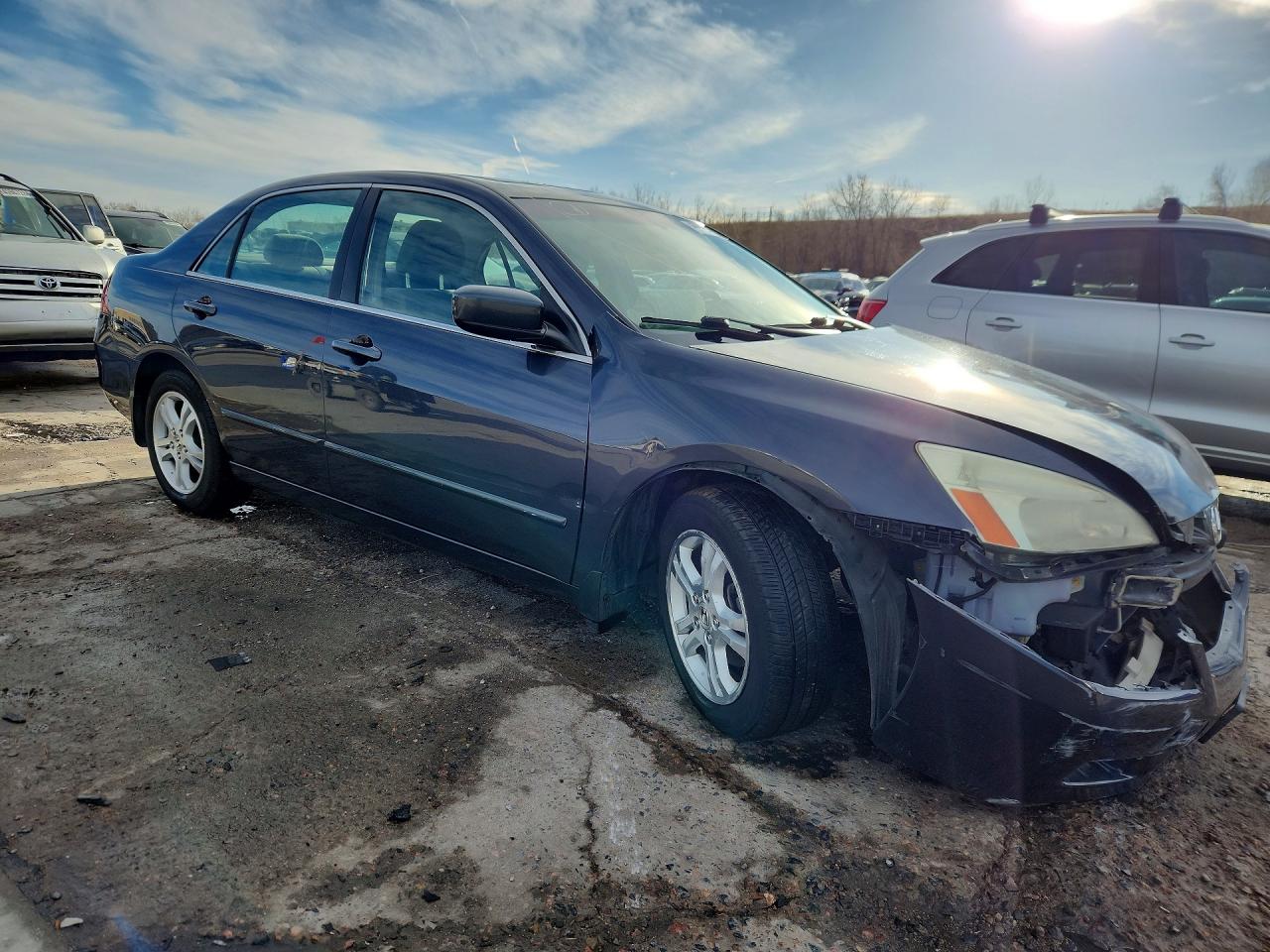 2006 Honda Accord Ex Blue vin: 1HGCM56766A005498