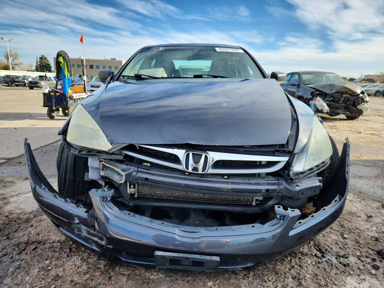 2006 Honda Accord Ex Blue vin: 1HGCM56766A005498
