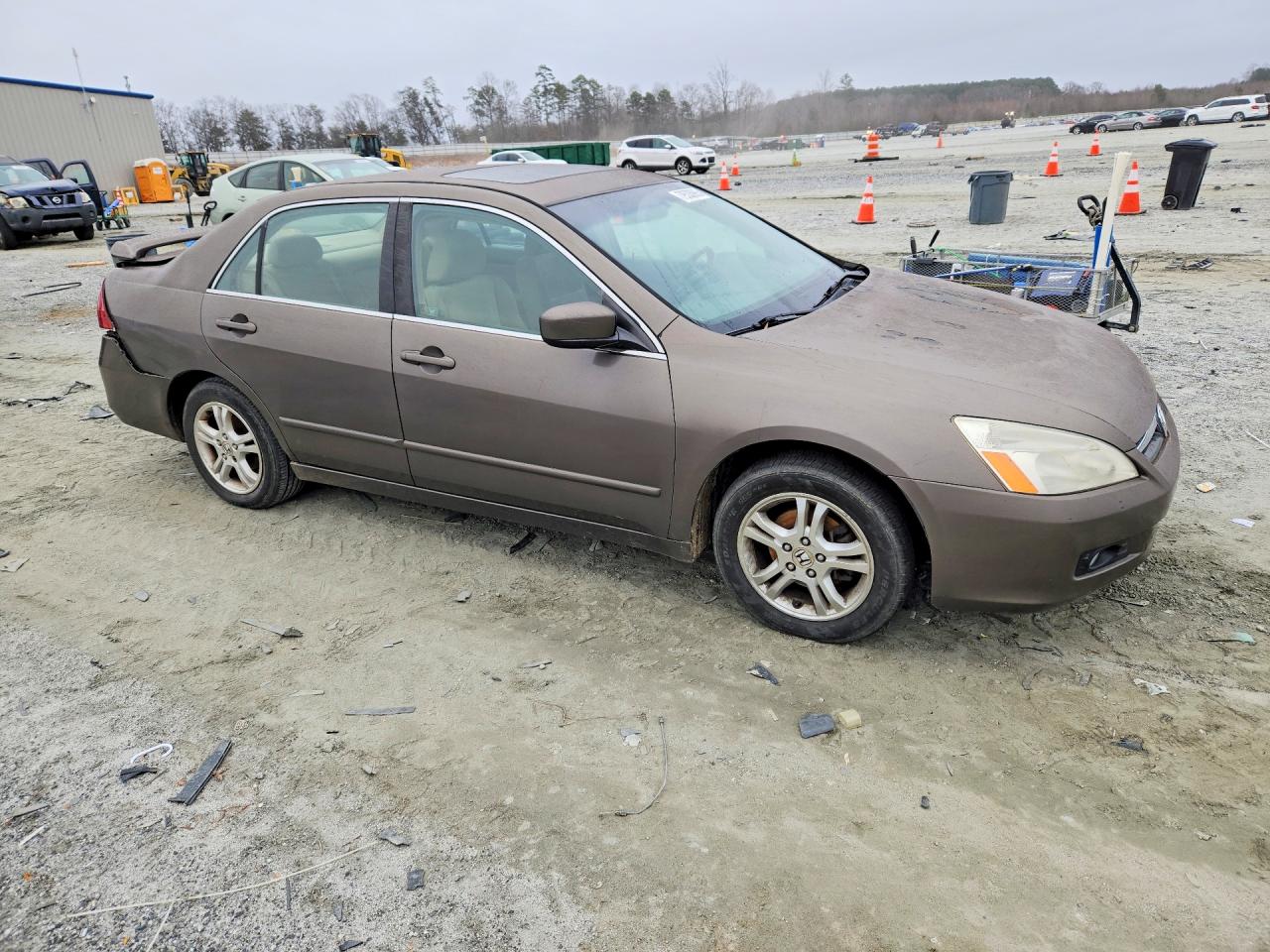 2006 Honda Accord Ex Gray vin: 1HGCM56766A040784
