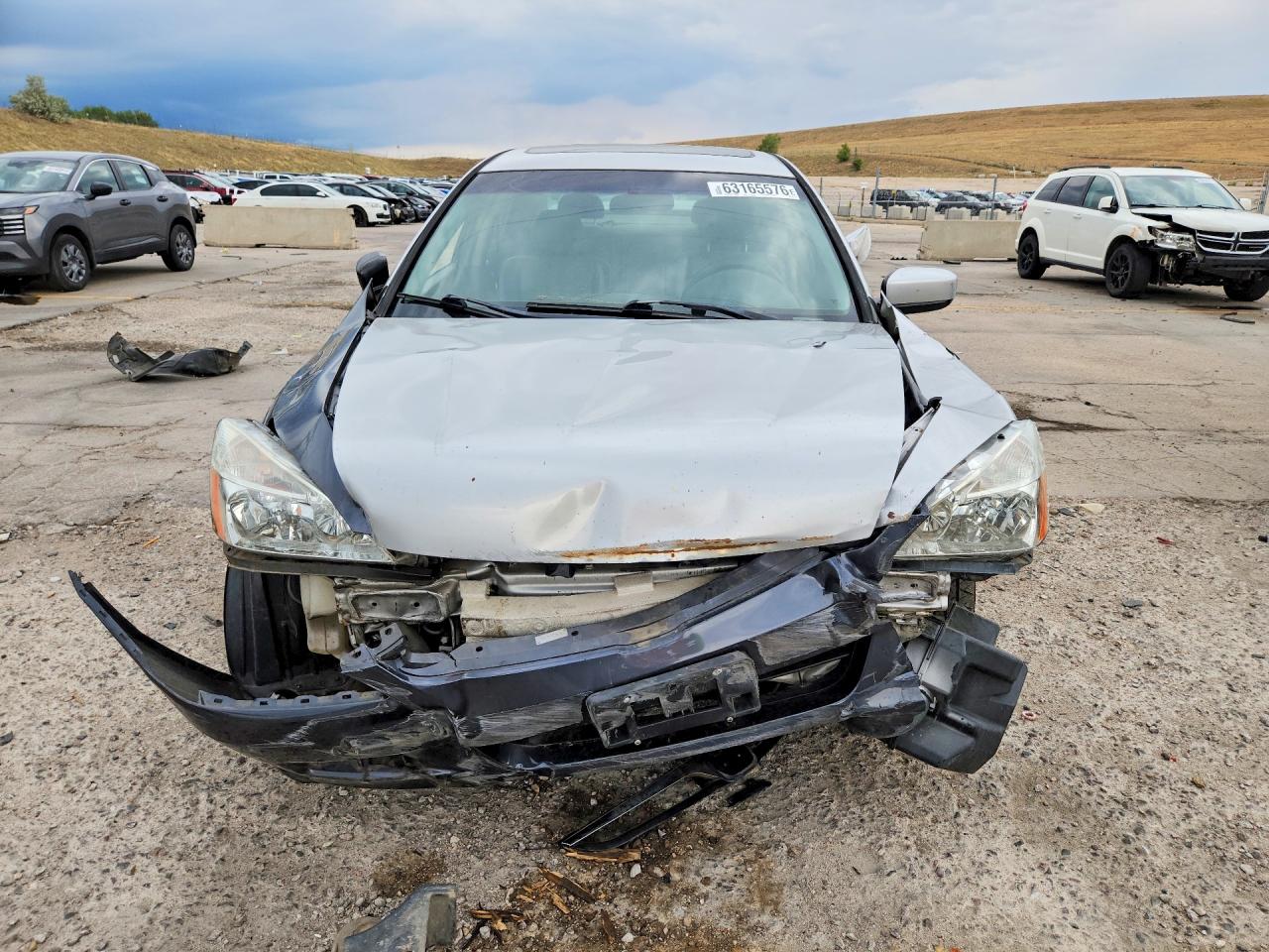 2006 Honda Accord Ex Silver vin: 1HGCM56766A067113