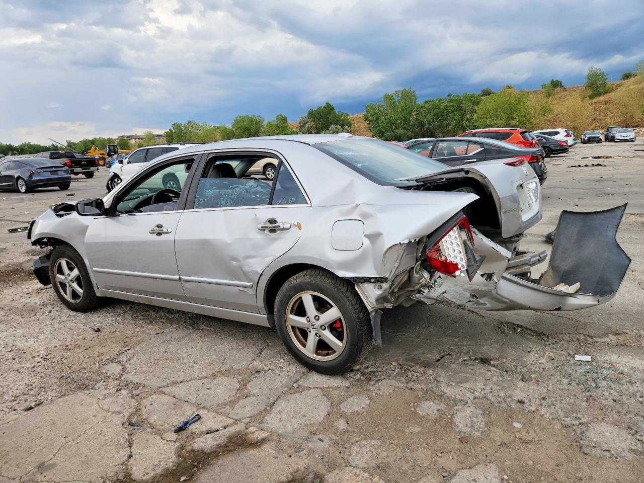 2006 Honda Accord Ex Silver vin: 1HGCM56766A067113