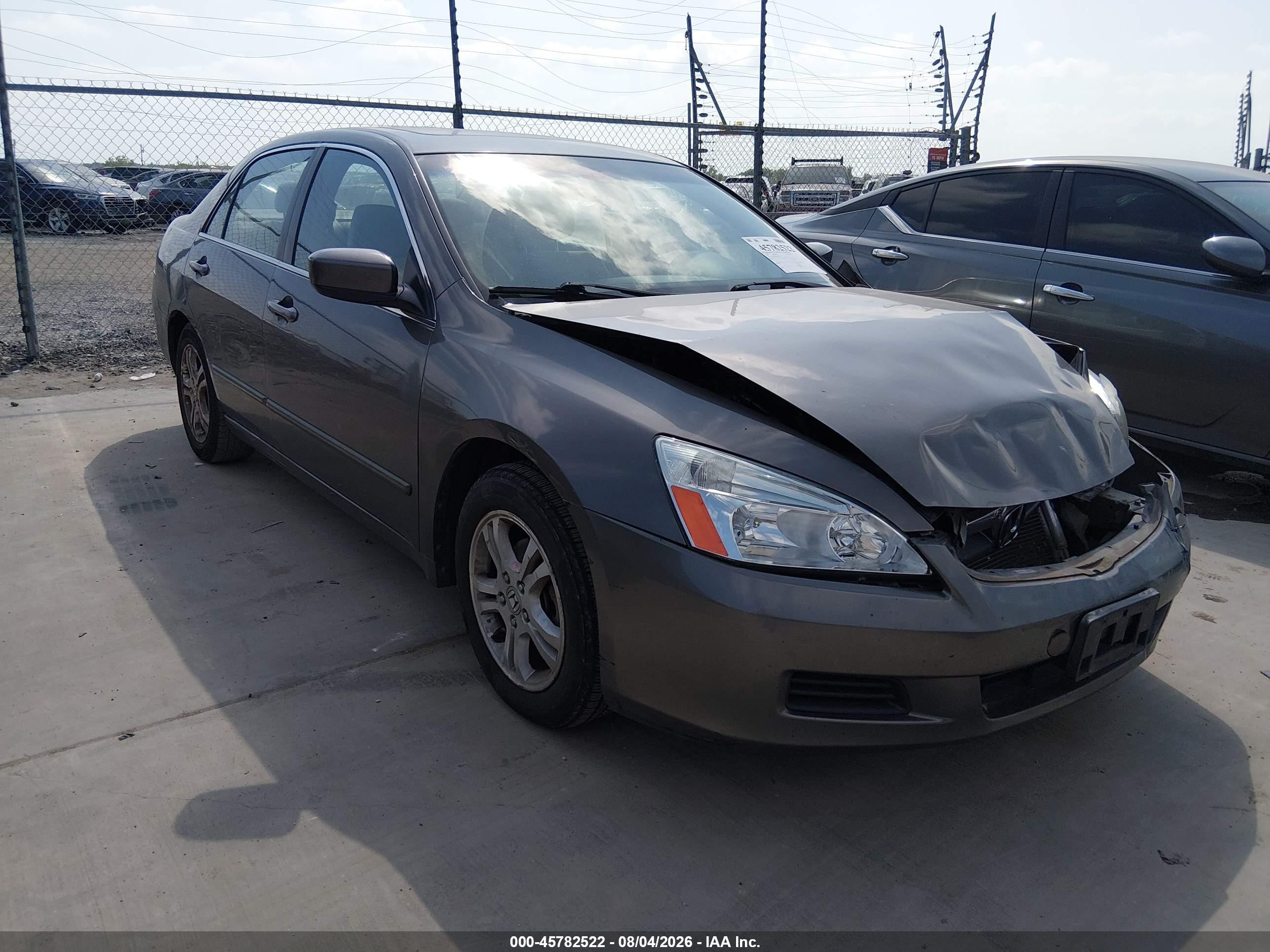 2006 Honda Accord 2.4 Ex Gray vin: 1HGCM56766A072344
