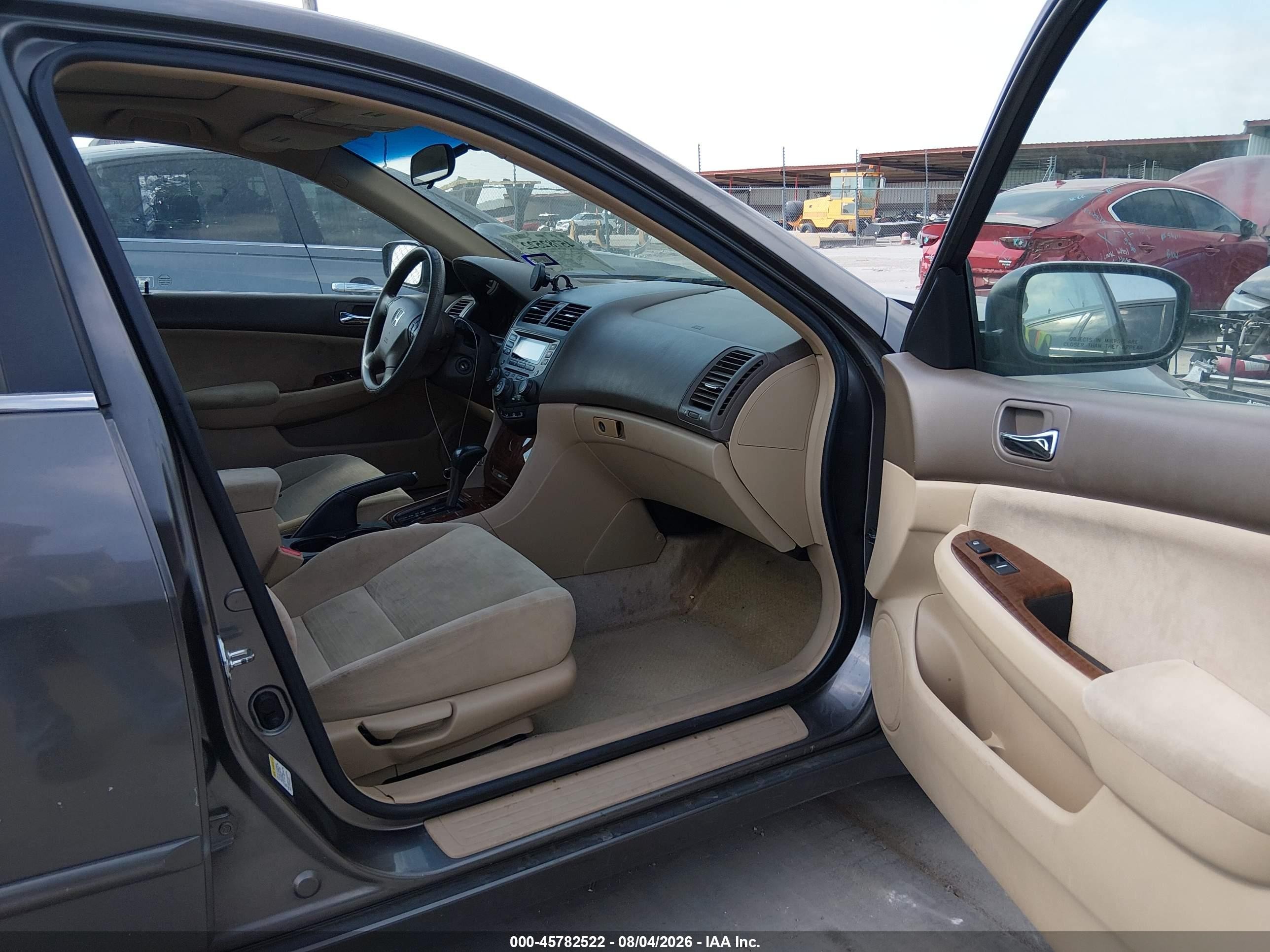 2006 Honda Accord 2.4 Ex Серый vin: 1HGCM56766A072344