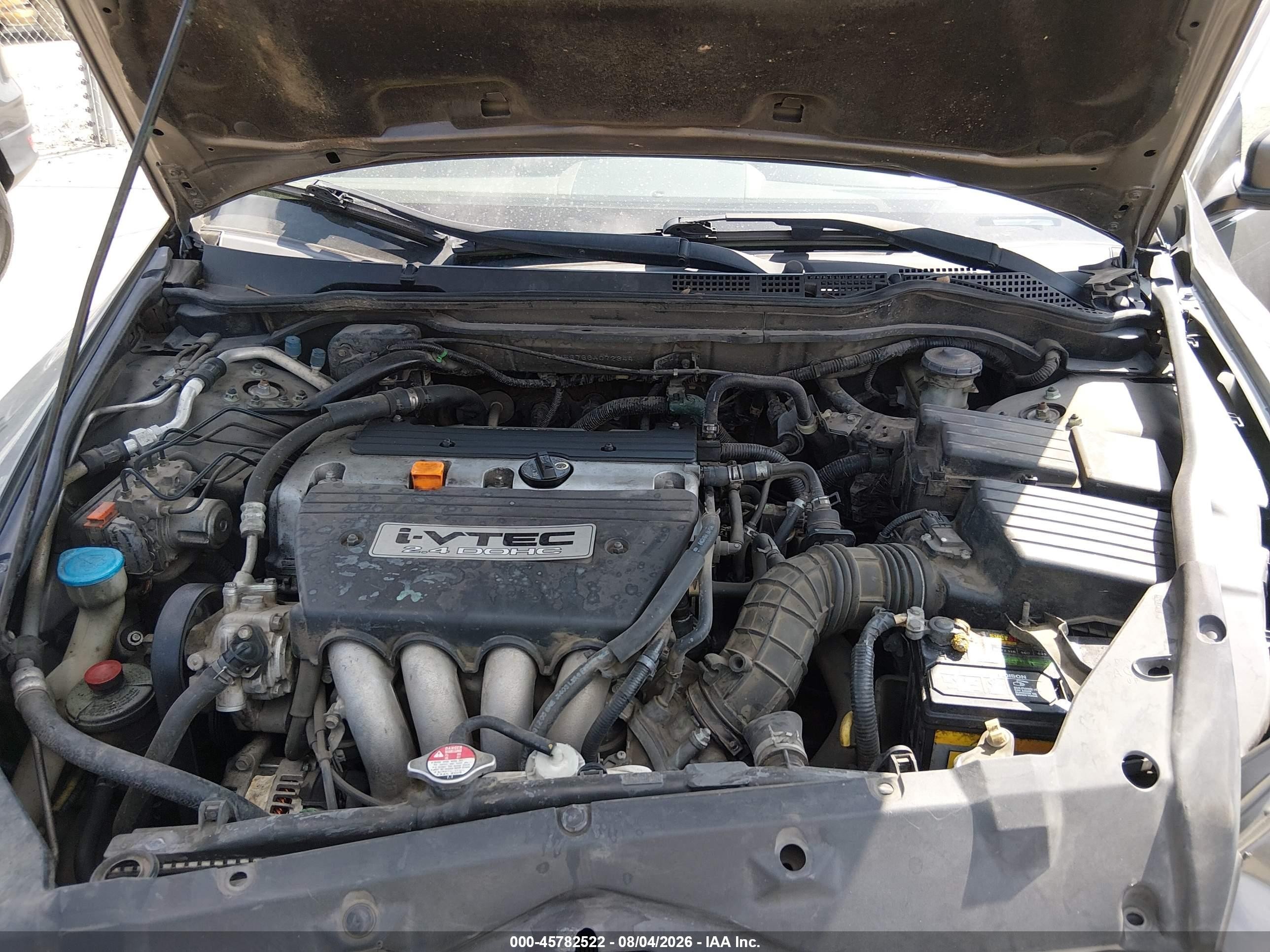 2006 Honda Accord 2.4 Ex Серый vin: 1HGCM56766A072344