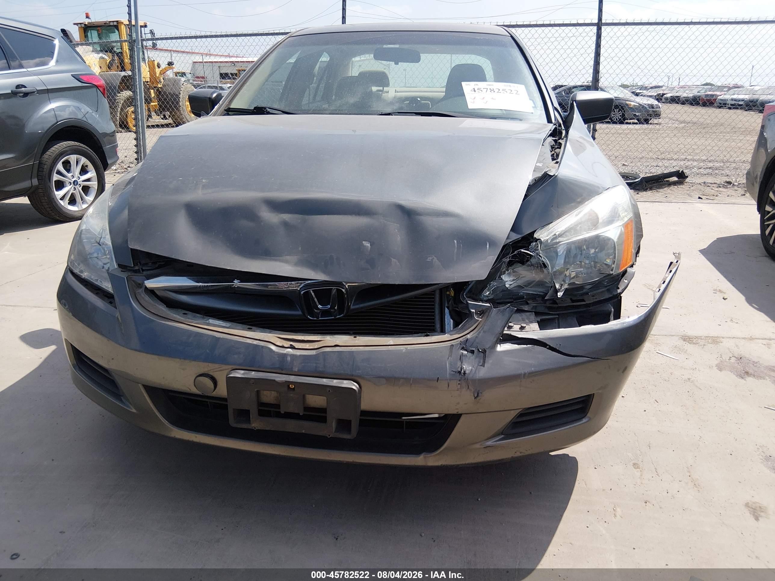2006 Honda Accord 2.4 Ex Серый vin: 1HGCM56766A072344