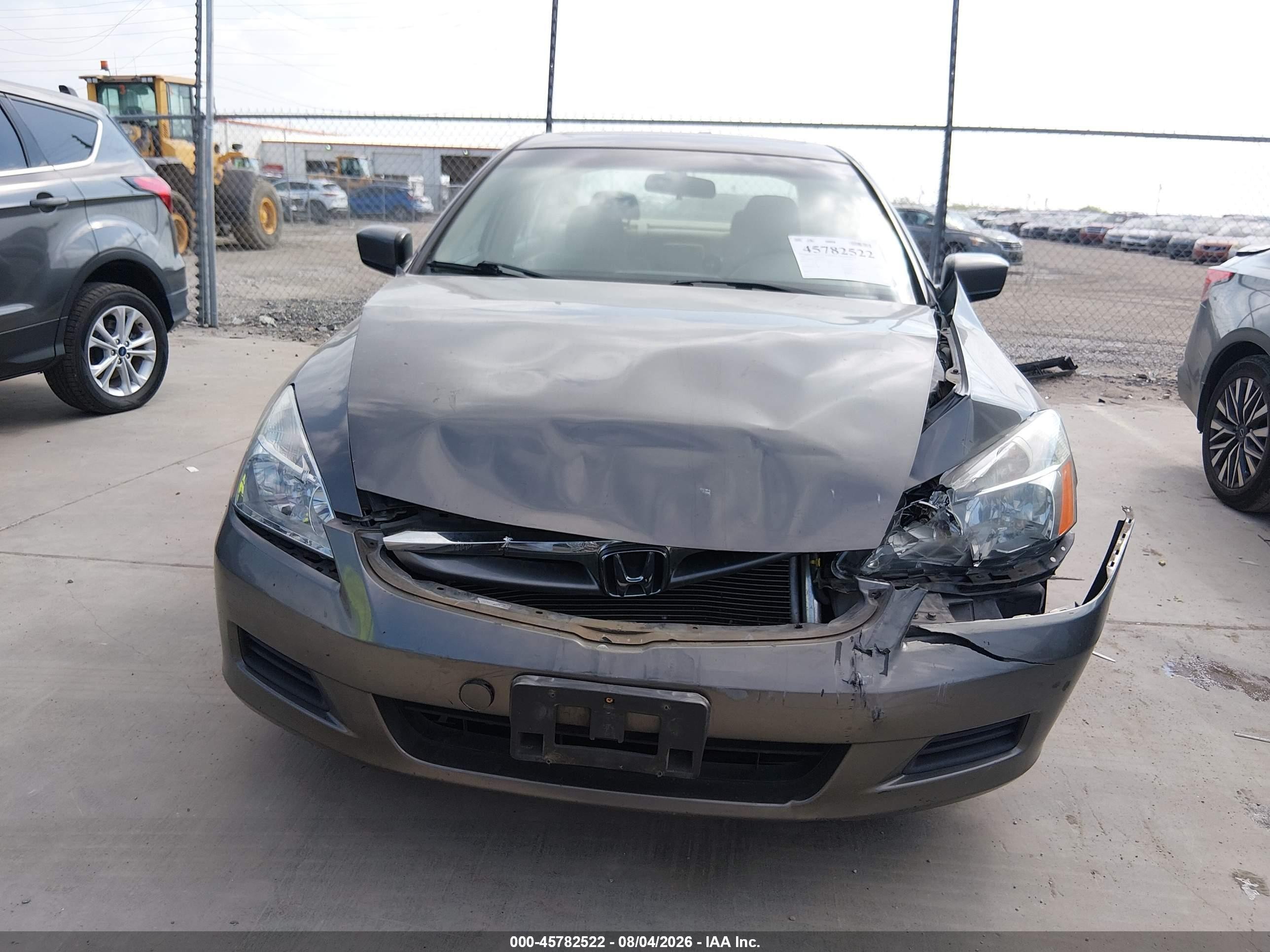 2006 Honda Accord 2.4 Ex Серый vin: 1HGCM56766A072344