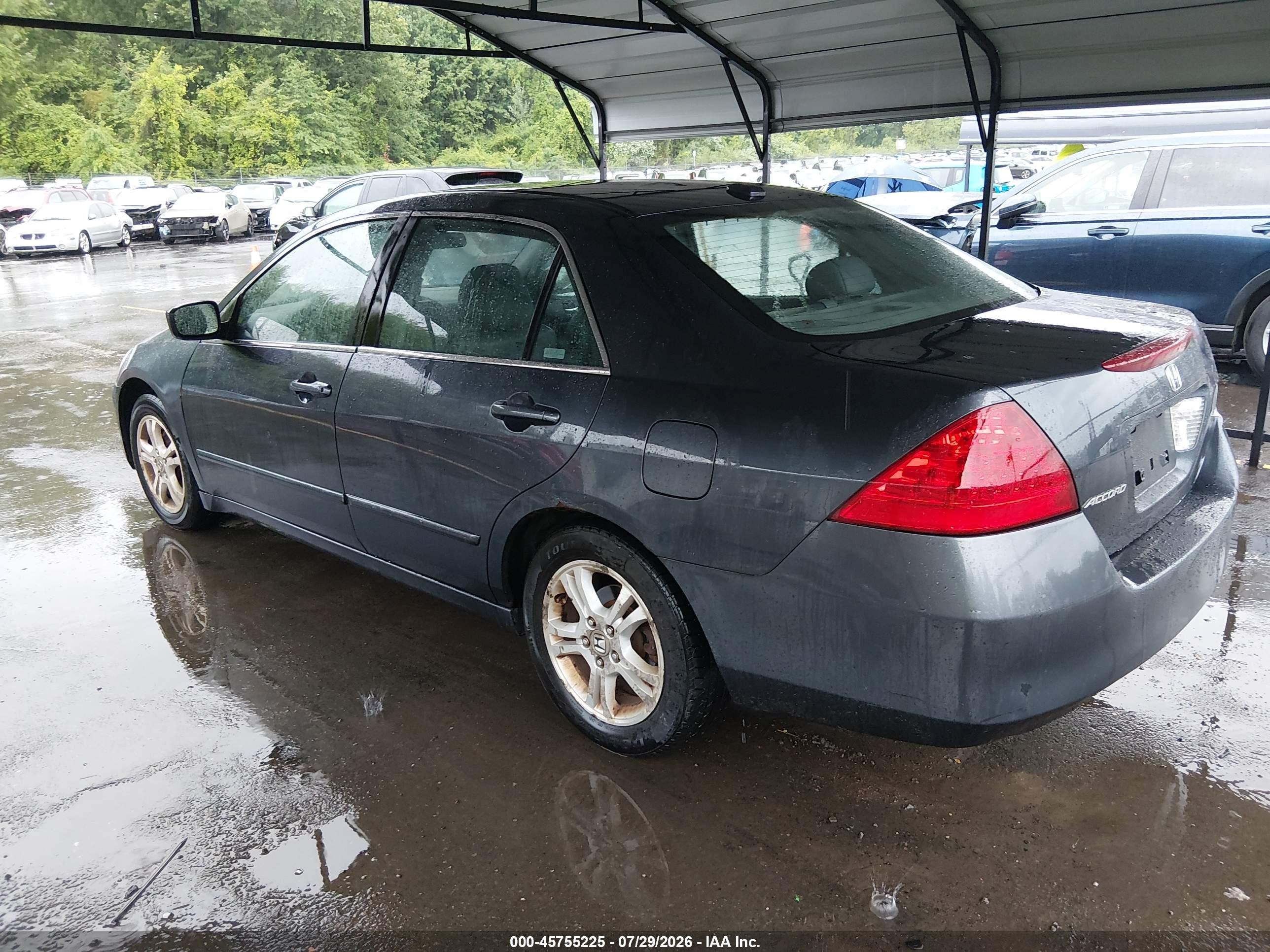 2007 Honda Accord 2.4 Ex Серый vin: 1HGCM56767A057232