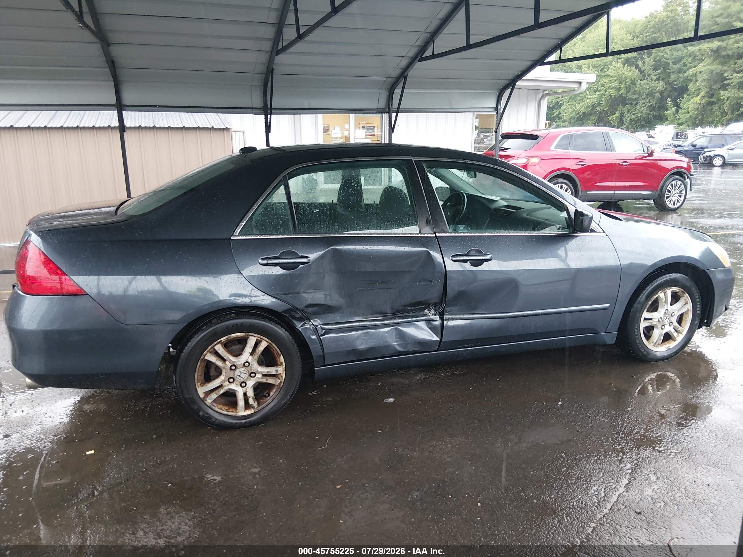 2007 Honda Accord 2.4 Ex Серый vin: 1HGCM56767A057232
