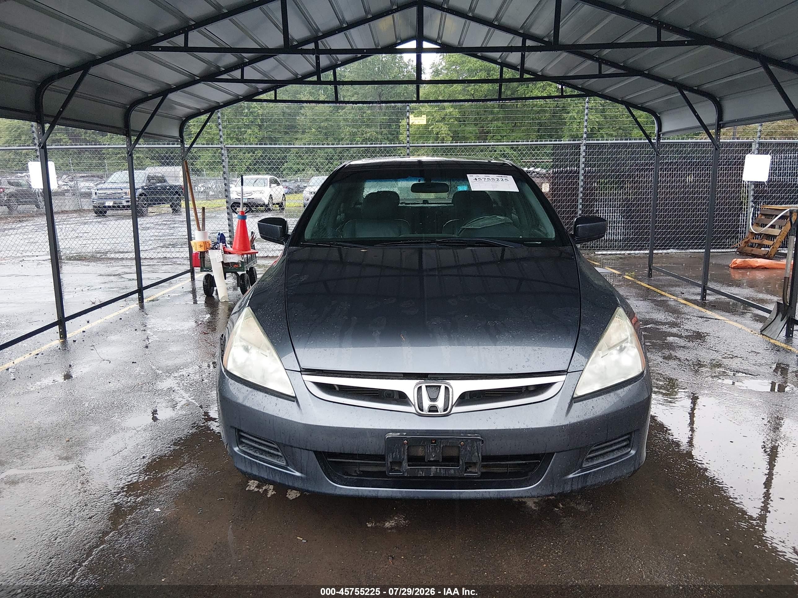 2007 Honda Accord 2.4 Ex Серый vin: 1HGCM56767A057232