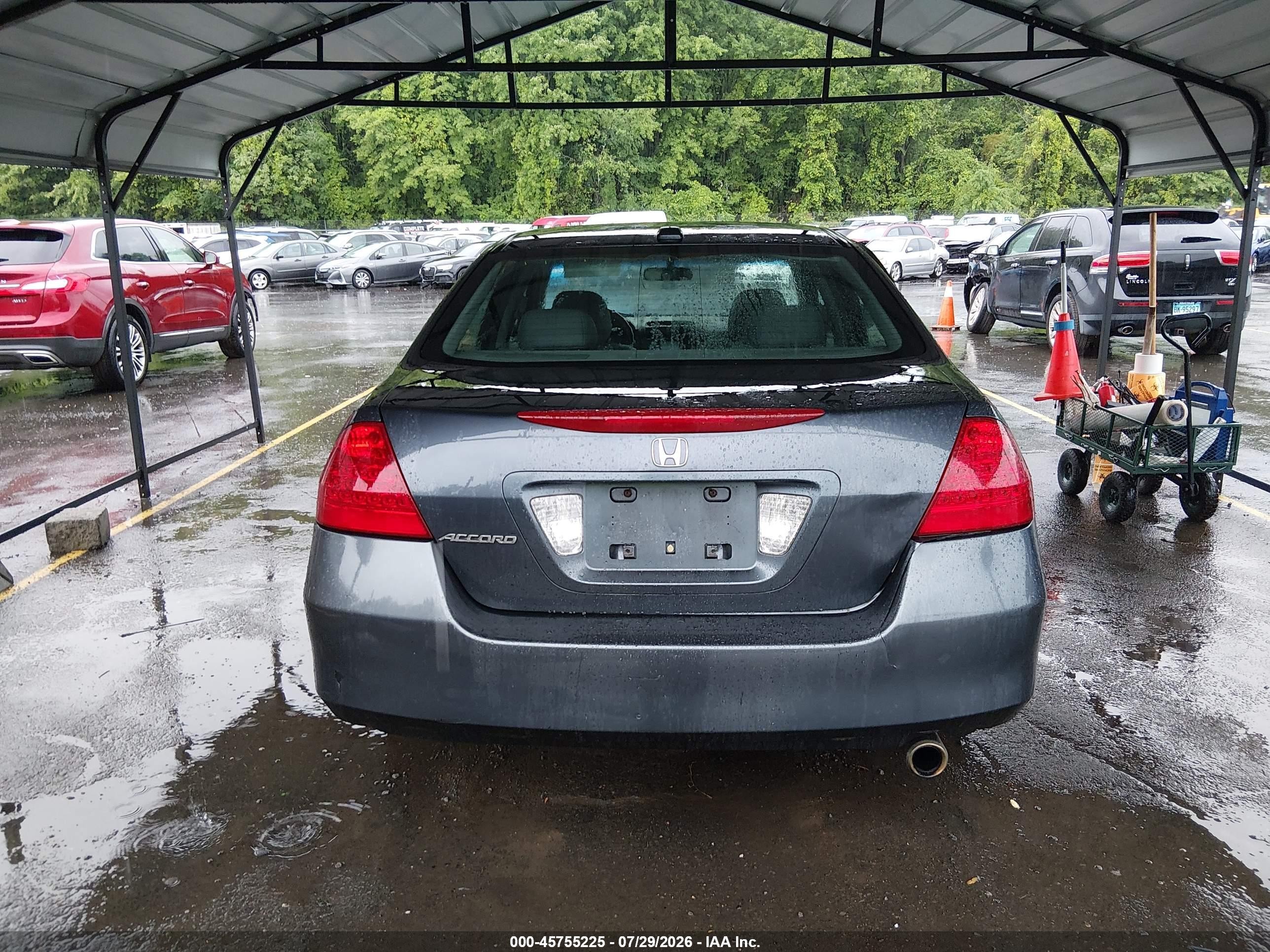 2007 Honda Accord 2.4 Ex Серый vin: 1HGCM56767A057232