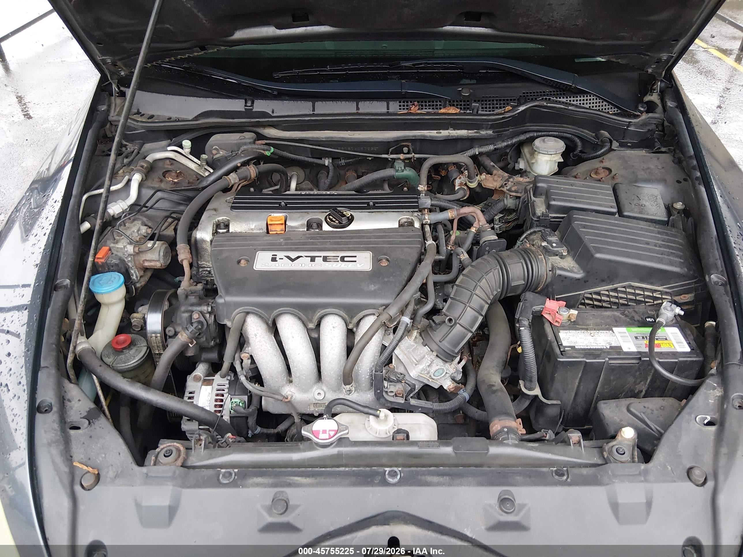 2007 Honda Accord 2.4 Ex Серый vin: 1HGCM56767A057232