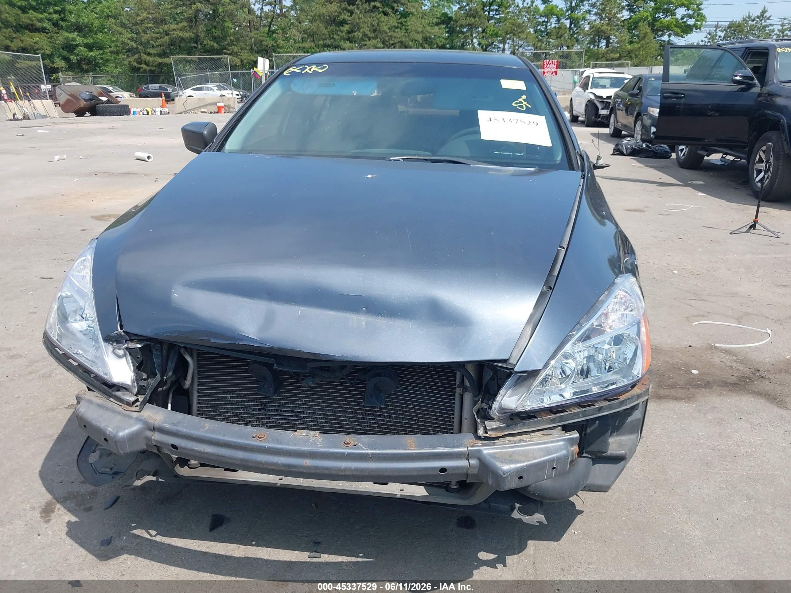 2007 Honda Accord 2.4 Ex Gray vin: 1HGCM56767A109796