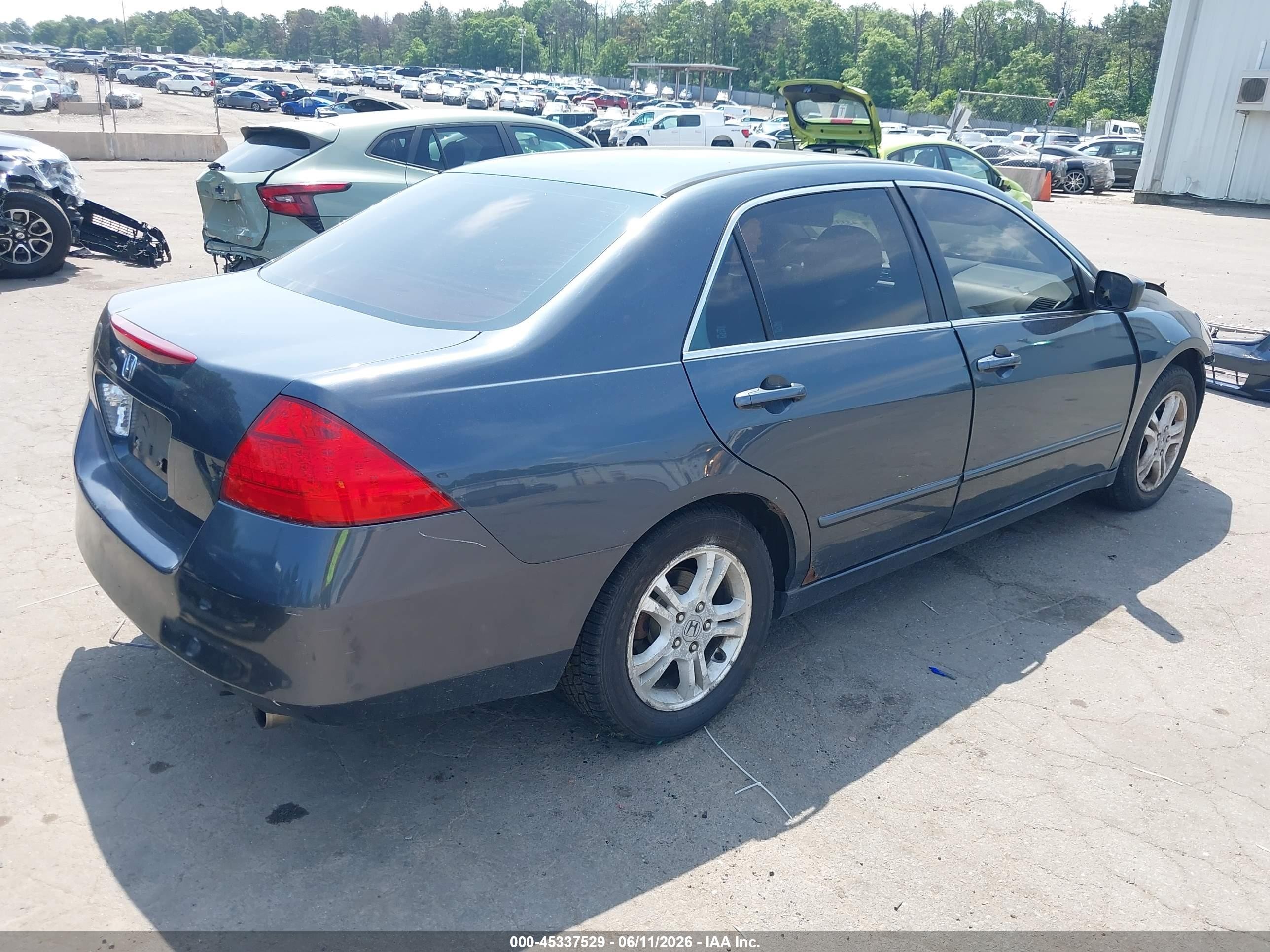 2007 Honda Accord 2.4 Ex Gray vin: 1HGCM56767A109796